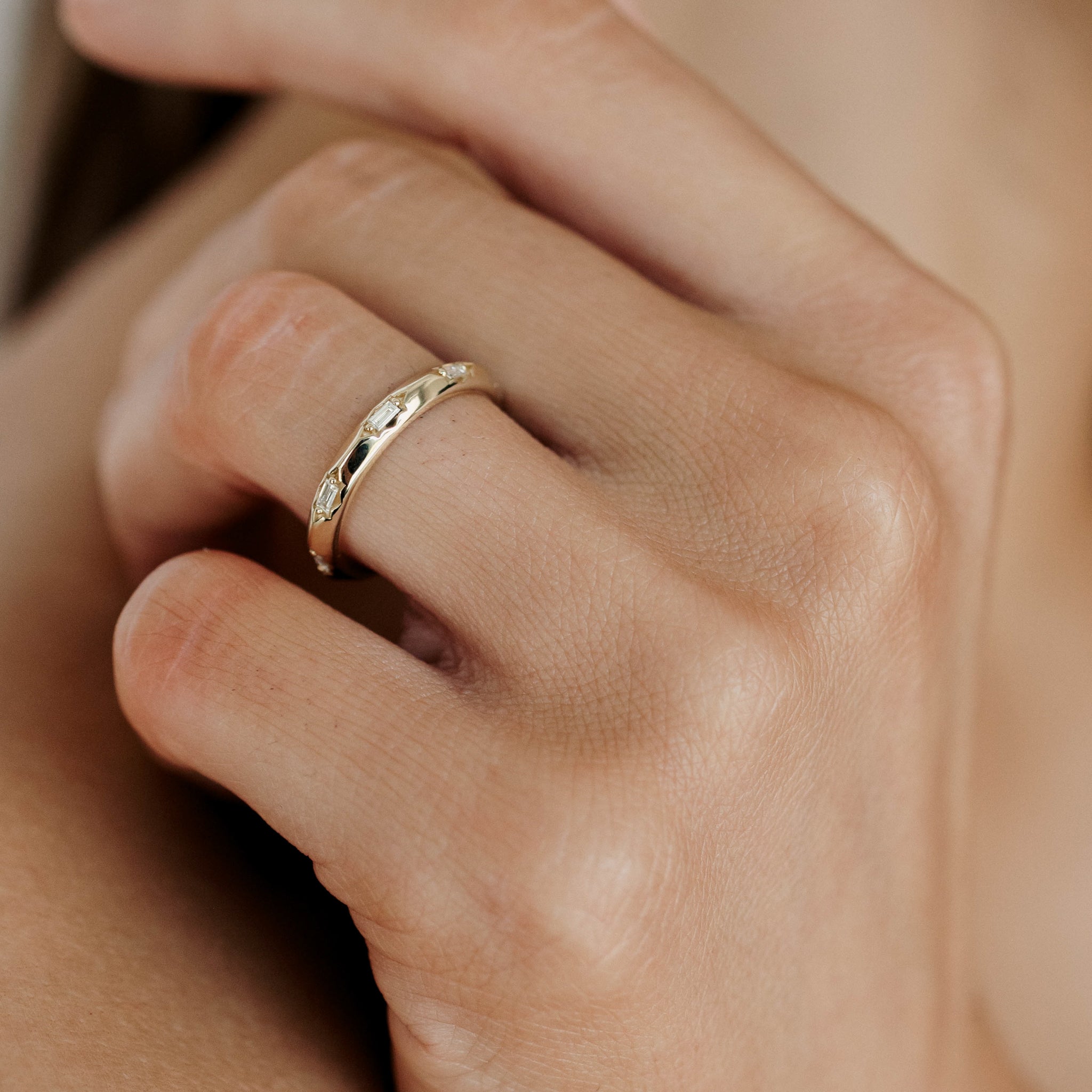 Archive — Baguette Star Set Diamond Ring | Size L 1/2