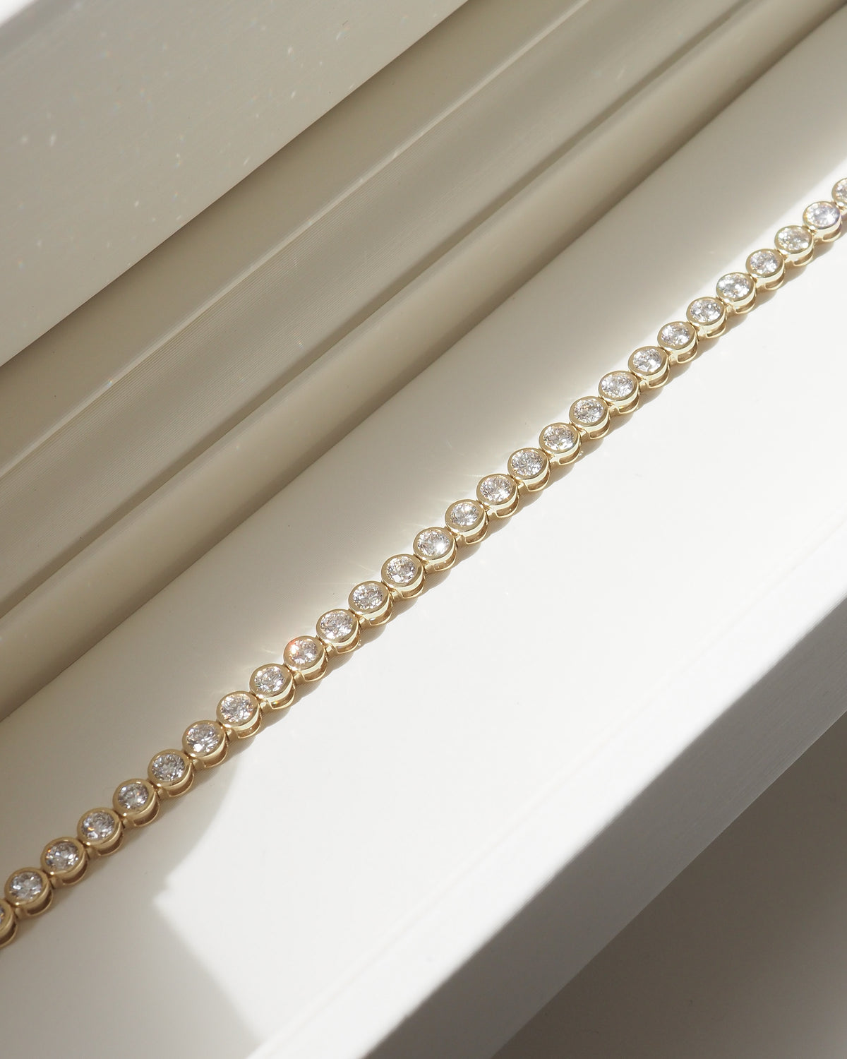 Round Bezel Tennis Bracelet | 3ct Tennis Bracelet