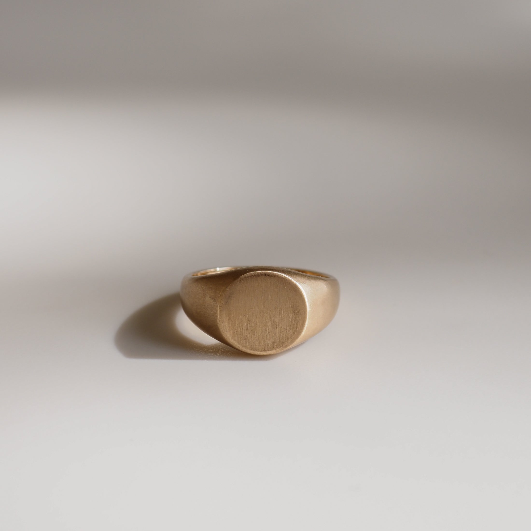 Medium Round Signet | Archive Solid Signet Ring