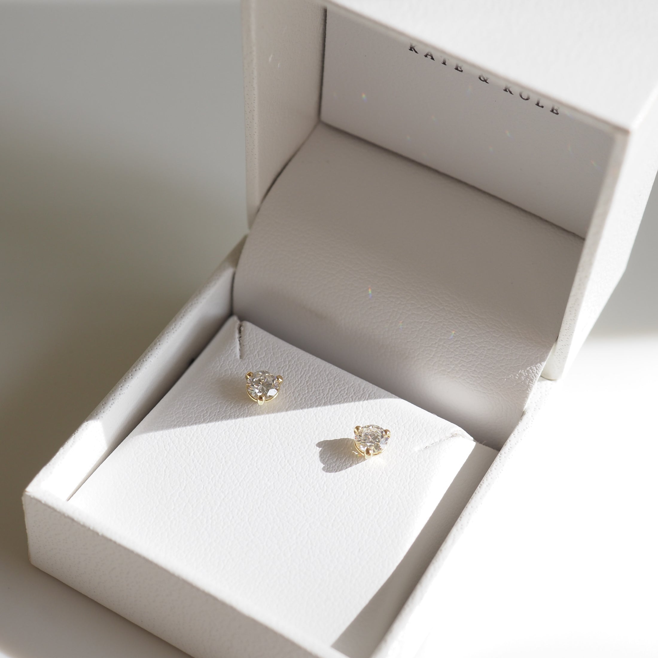 Four Claw Round Studs | Archive Cubic Zirconia Earrings