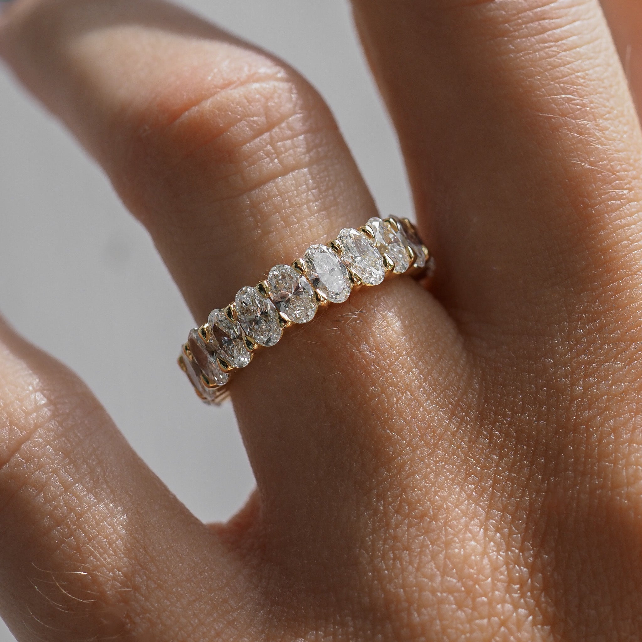 Camille Full Infinity Set | Medium Oval Diamond Ring
