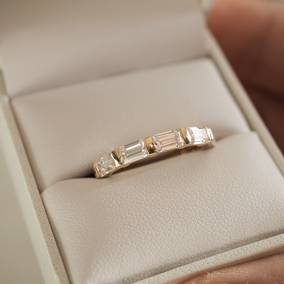 Celine | Emerald Lab-Grown Diamond Wedding Ring | Ready To Wear