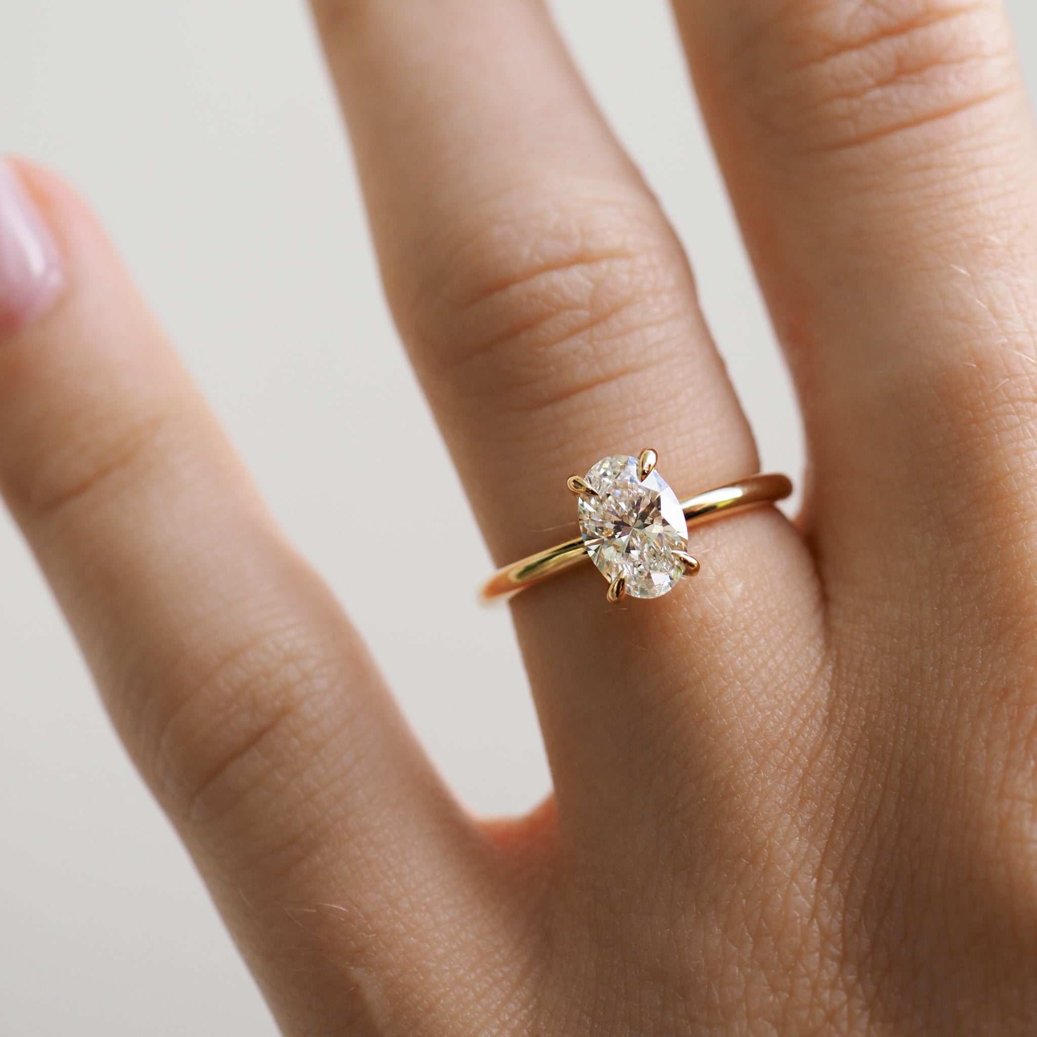 Clara | 1.02ct Oval Diamond Engagement Ring Ready To Wear