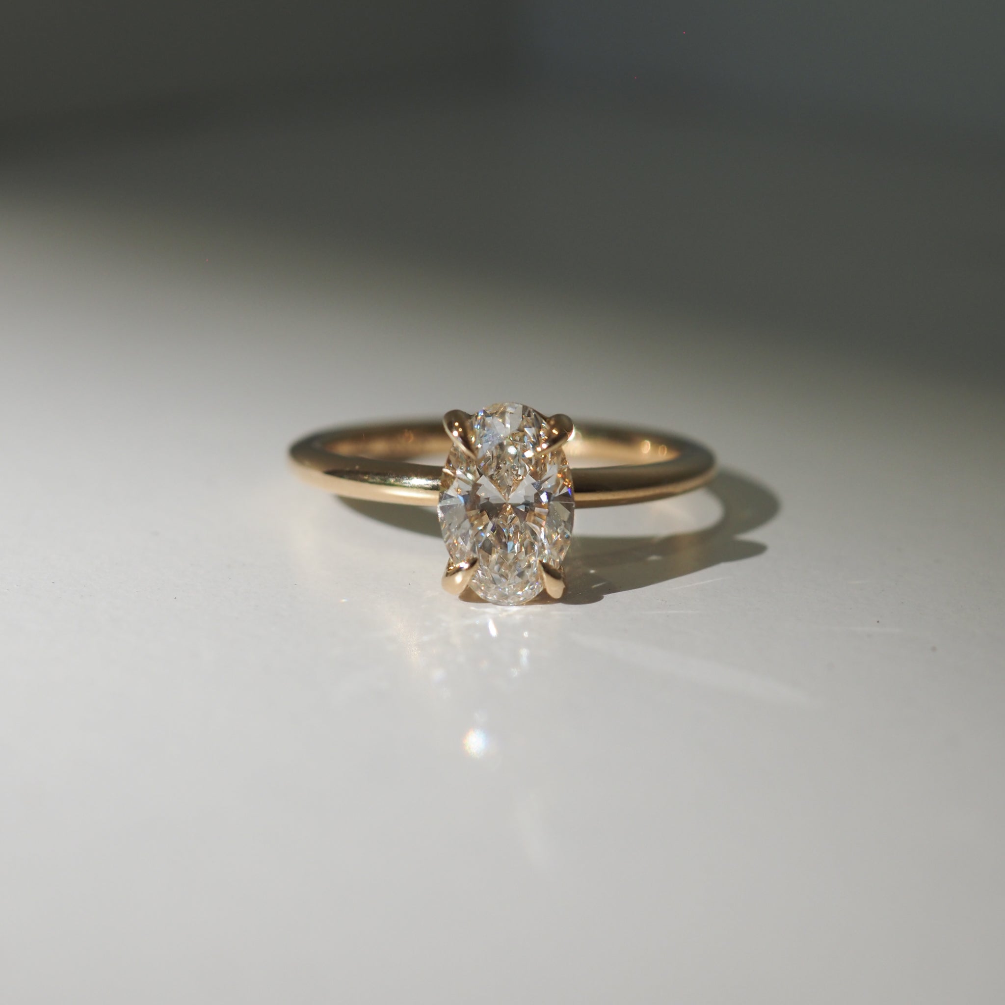 Clara | 1.09ct Oval Lab-Grown Diamond Engagement Ring Ready To Wear
