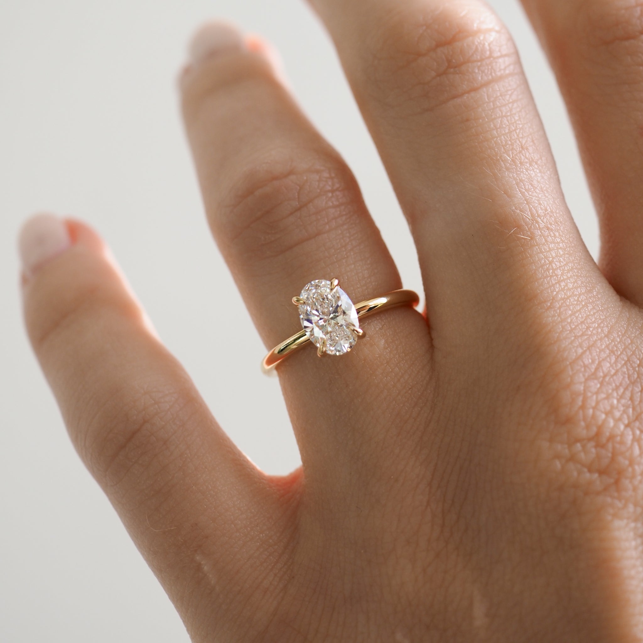Clara | 1.10ct Oval Diamond Engagement Ring Ready To Wear