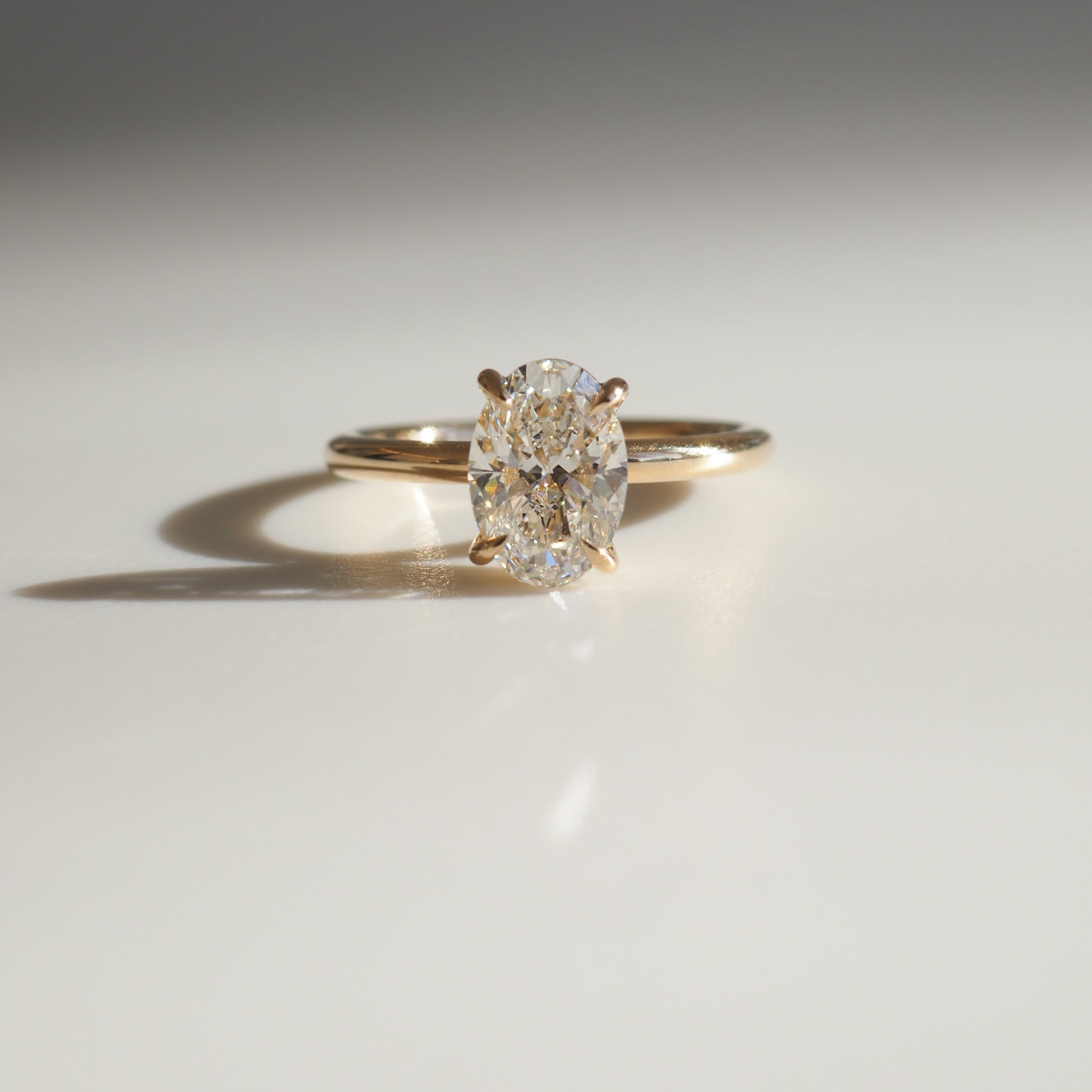 Clara | 1.55ct Oval Diamond Engagement Ring Ready To Wear