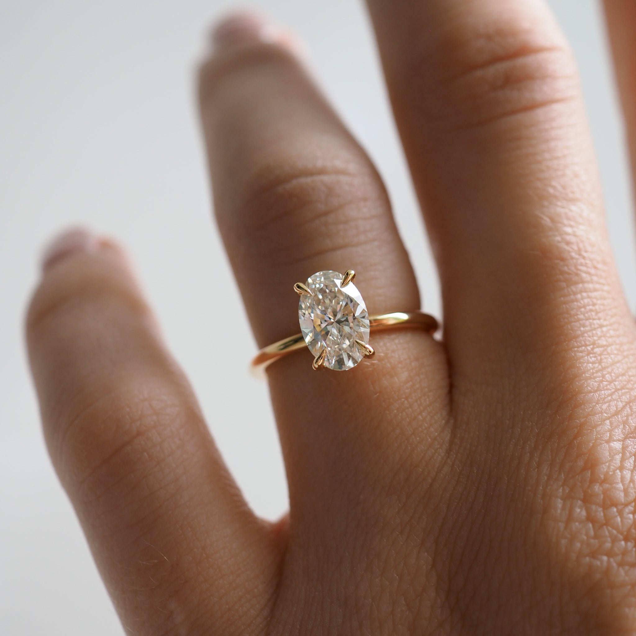 Clara | 1.56ct Oval Lab-Grown Diamond Engagement Ring Ready To Wear