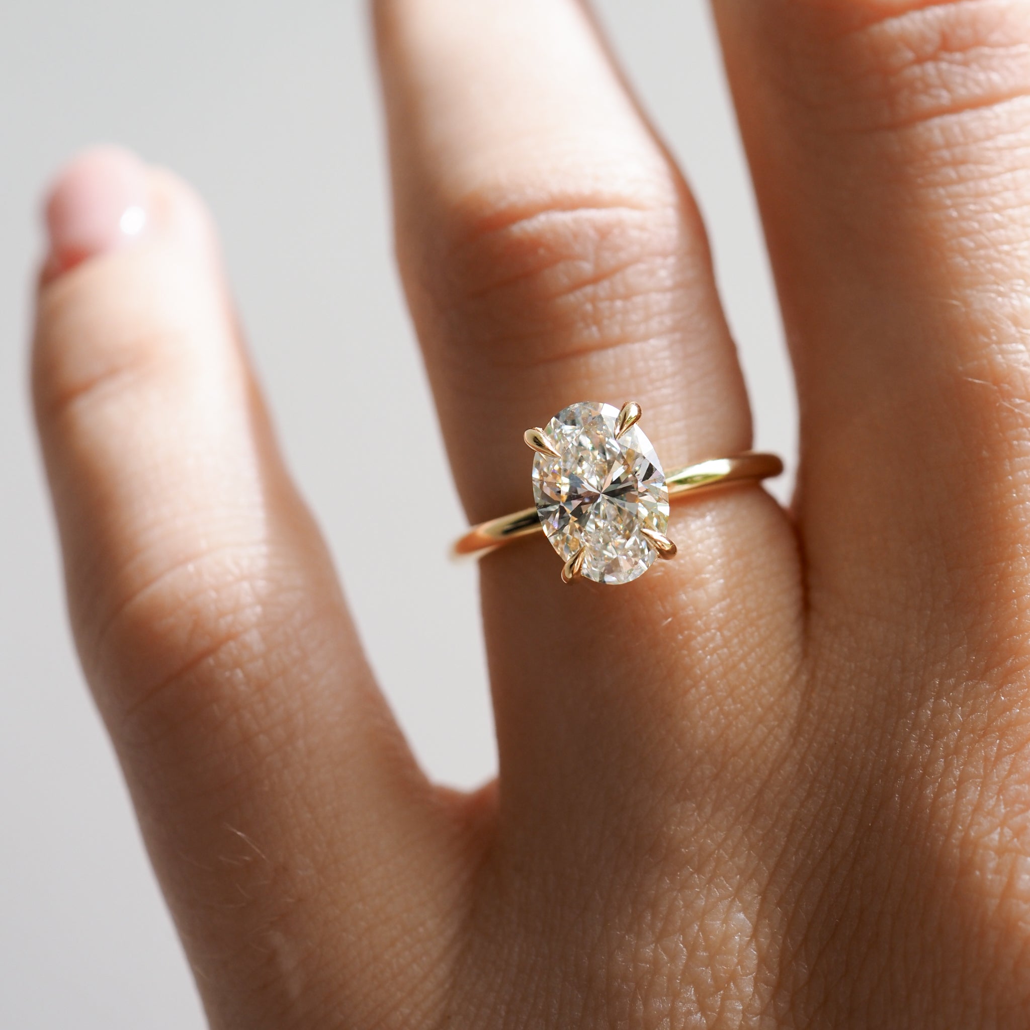 Clara | 1.81ct Oval Lab-Grown Diamond Engagement Ring Ready To Wear