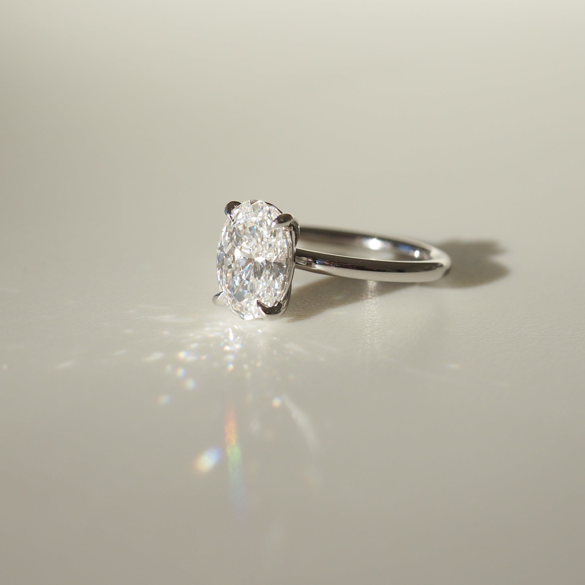 Clara | 2ct Oval Solitaire Lab-Grown Diamond Engagement Ring