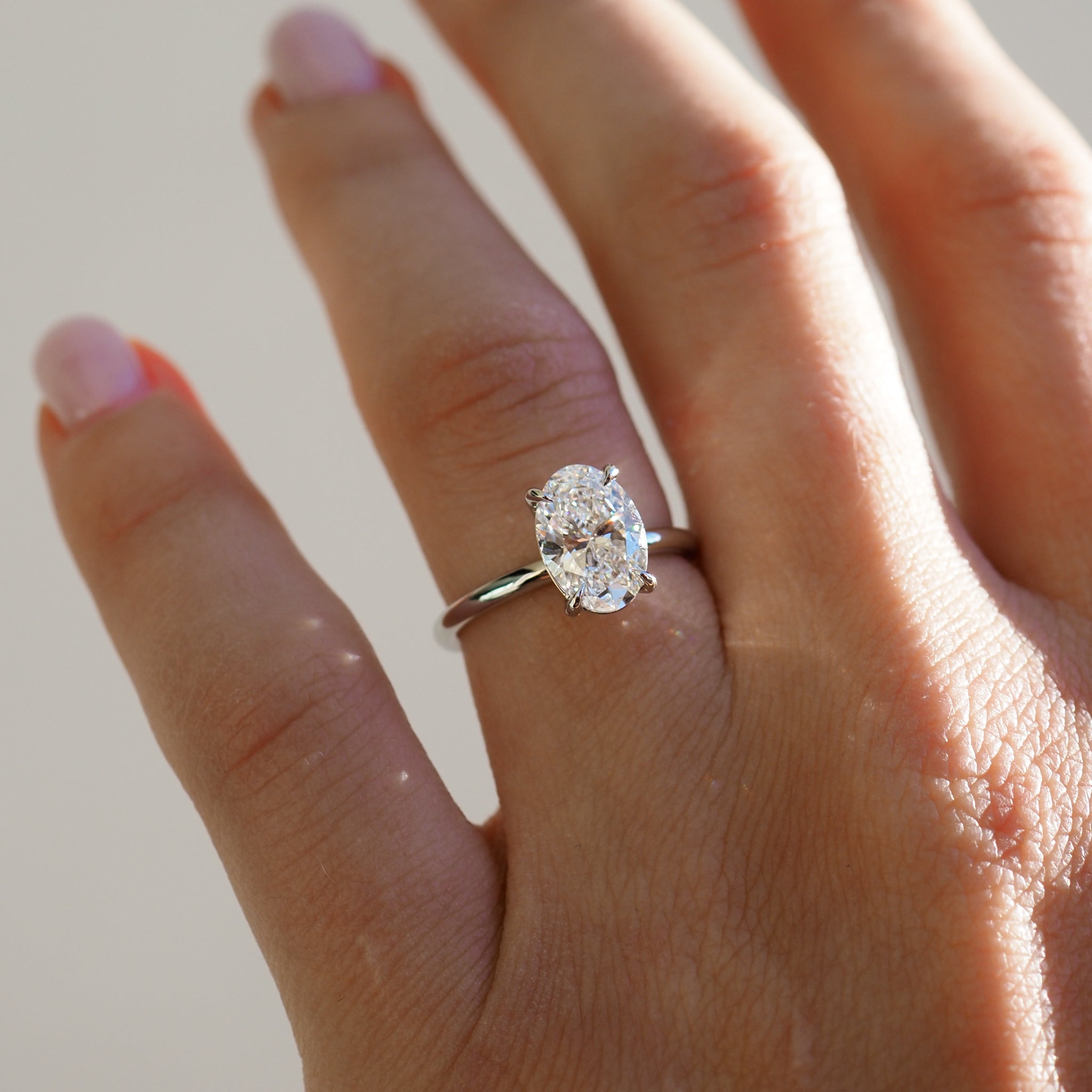 Clara | 2ct Oval Solitaire Lab-Grown Diamond Engagement Ring