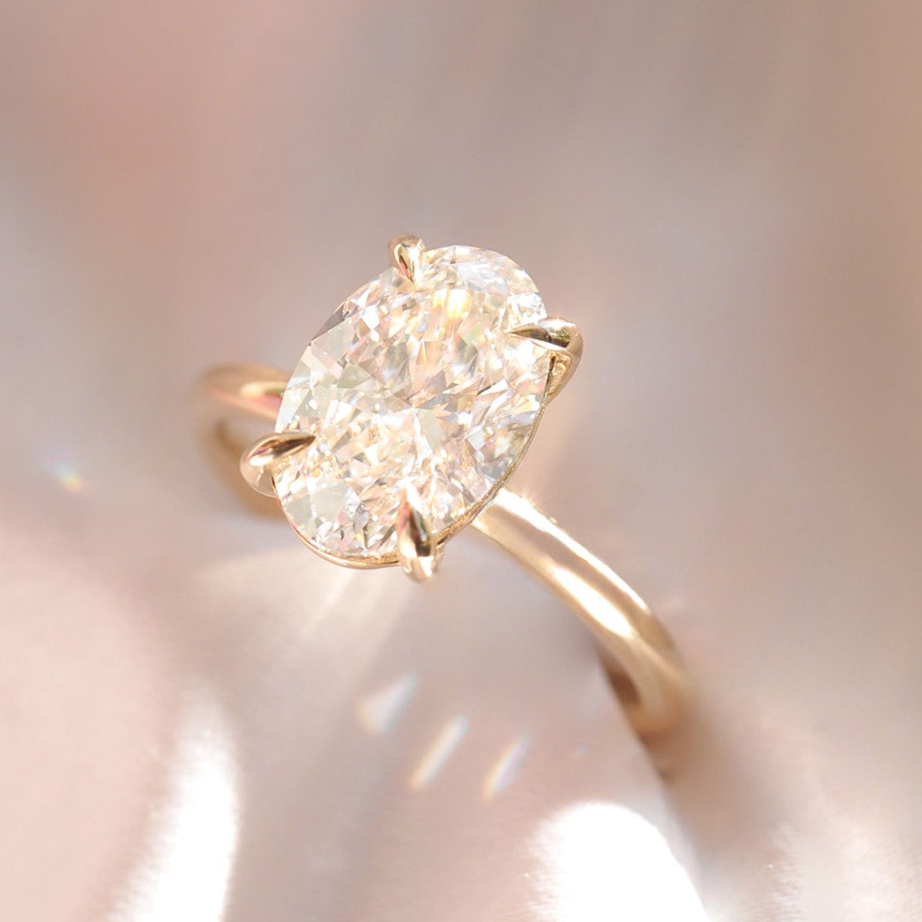 Clara | 2.2ct Oval Solitaire Engagement Ring