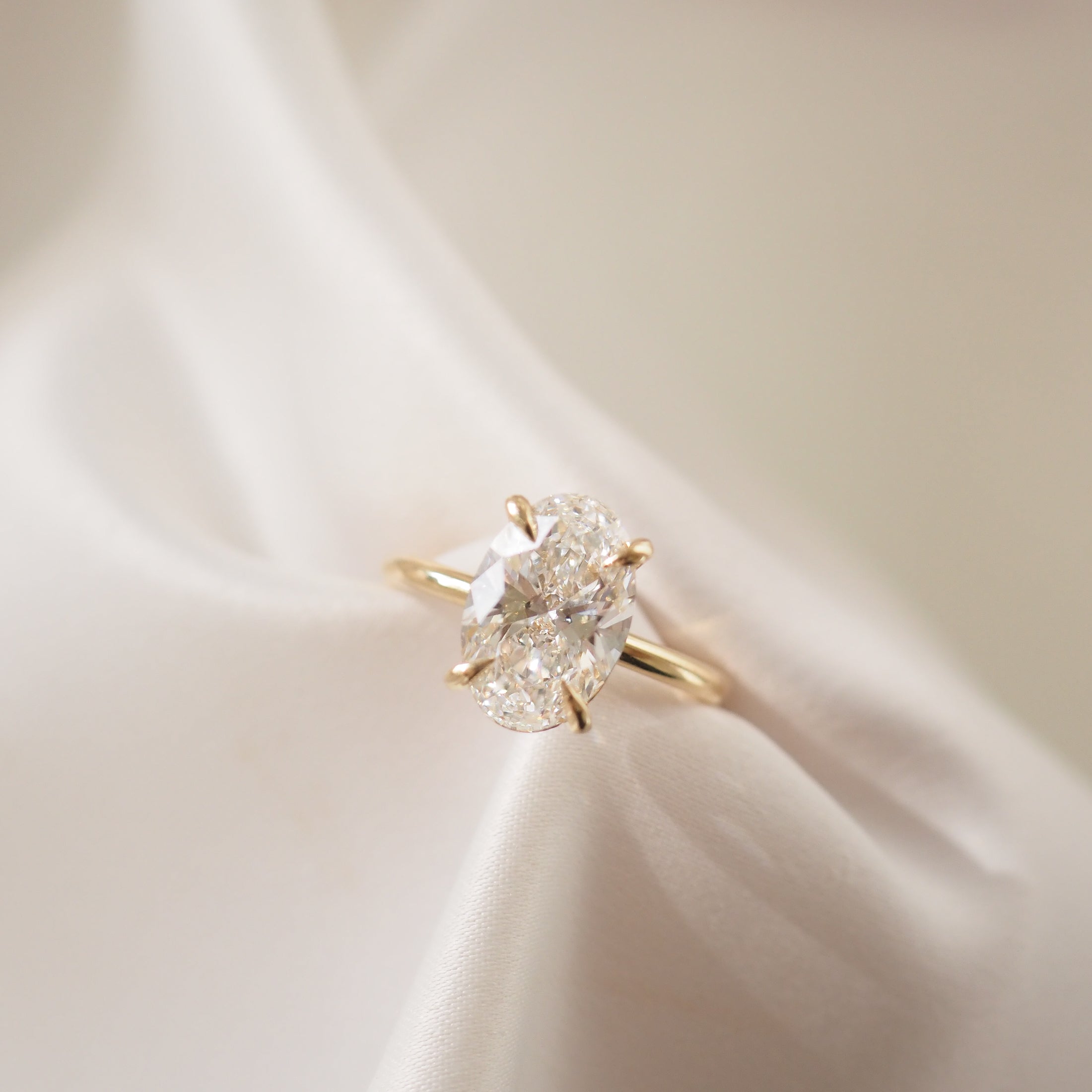Clara | 3ct Oval Solitaire Lab-Grown Diamond Engagement Ring