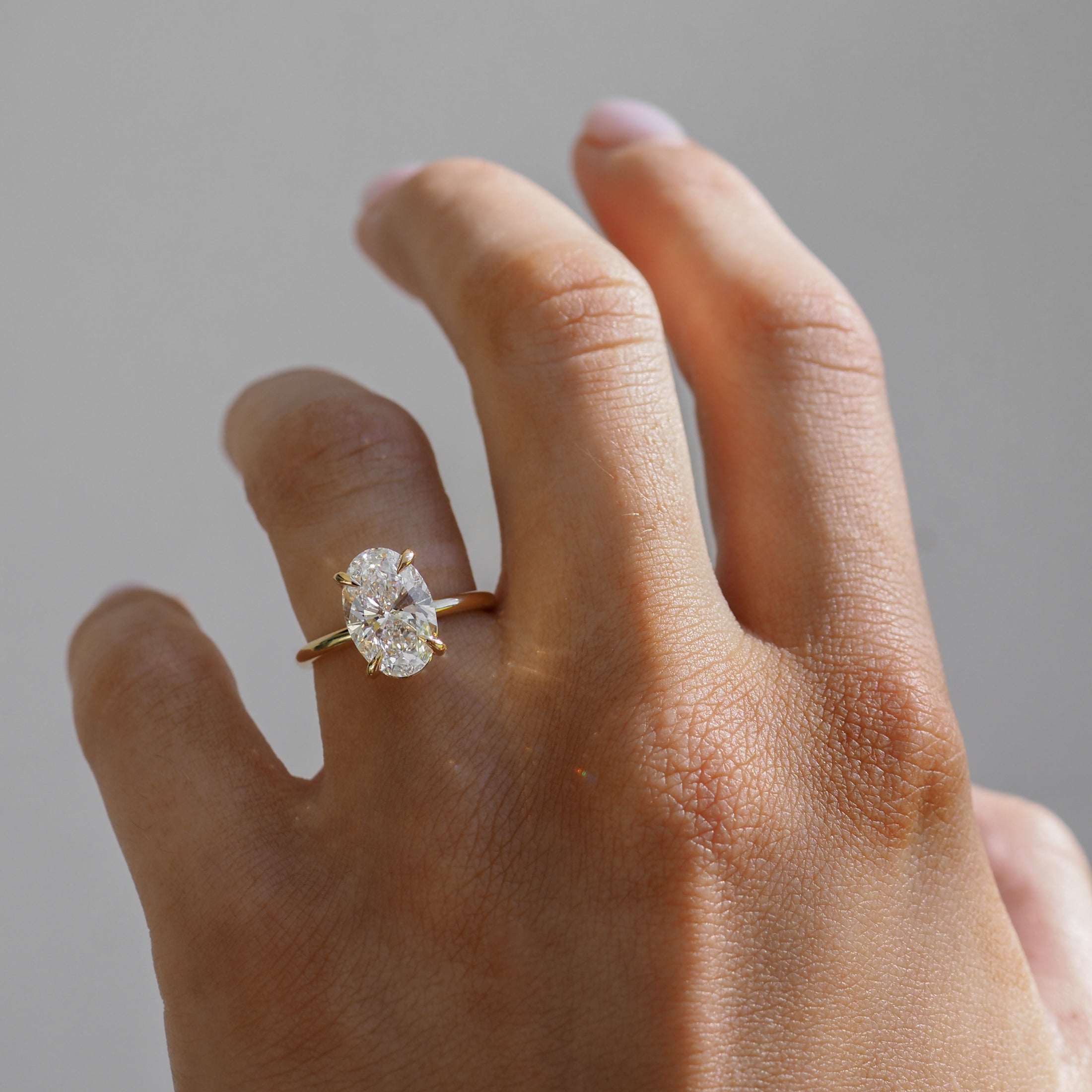 Clara | 3ct Oval Solitaire Lab-Grown Diamond Engagement Ring