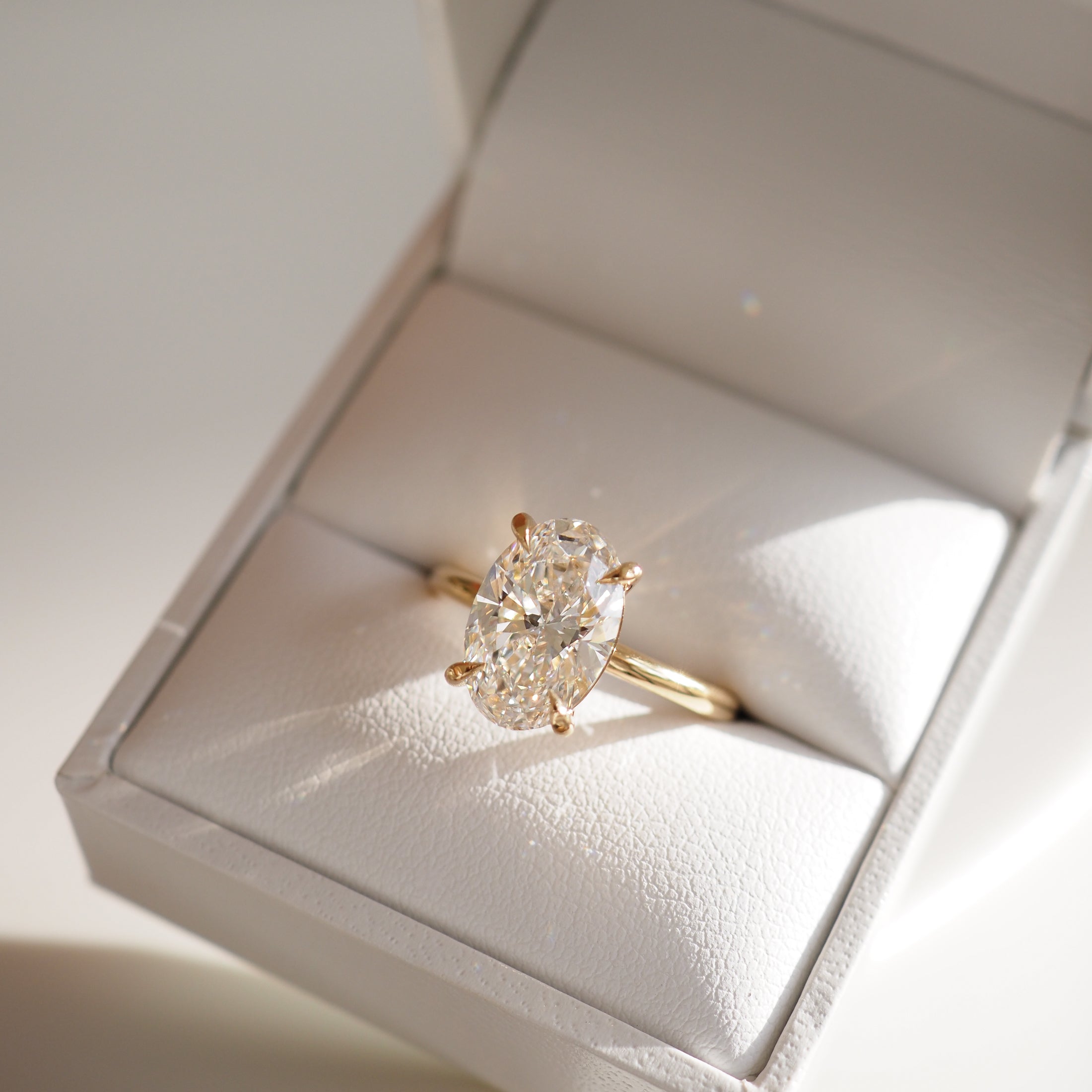 Clara | 3.1ct Oval Solitaire Lab-Grown Diamond Engagement Ring