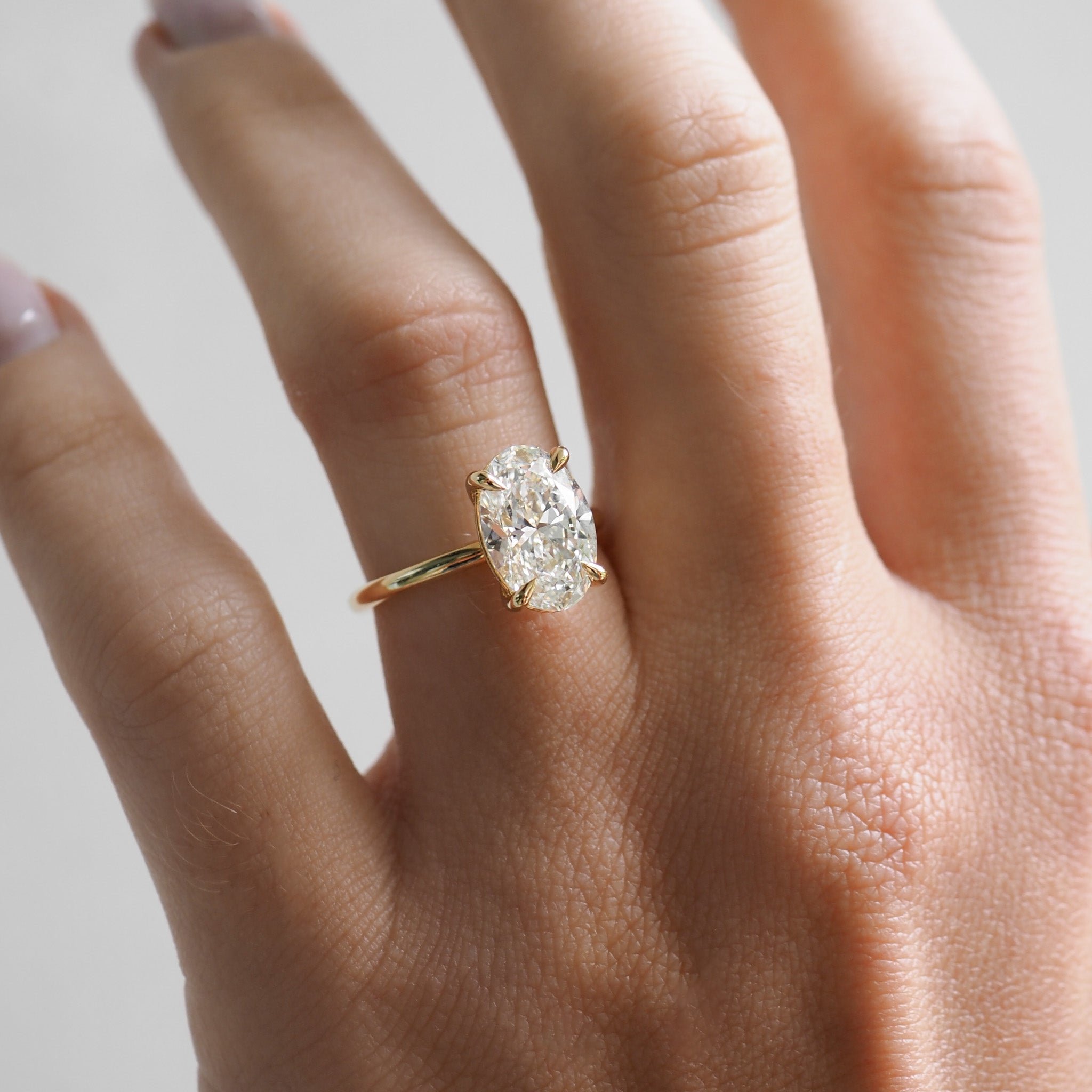 Clara | 3ct Oval Solitaire Lab-Grown Diamond Ring