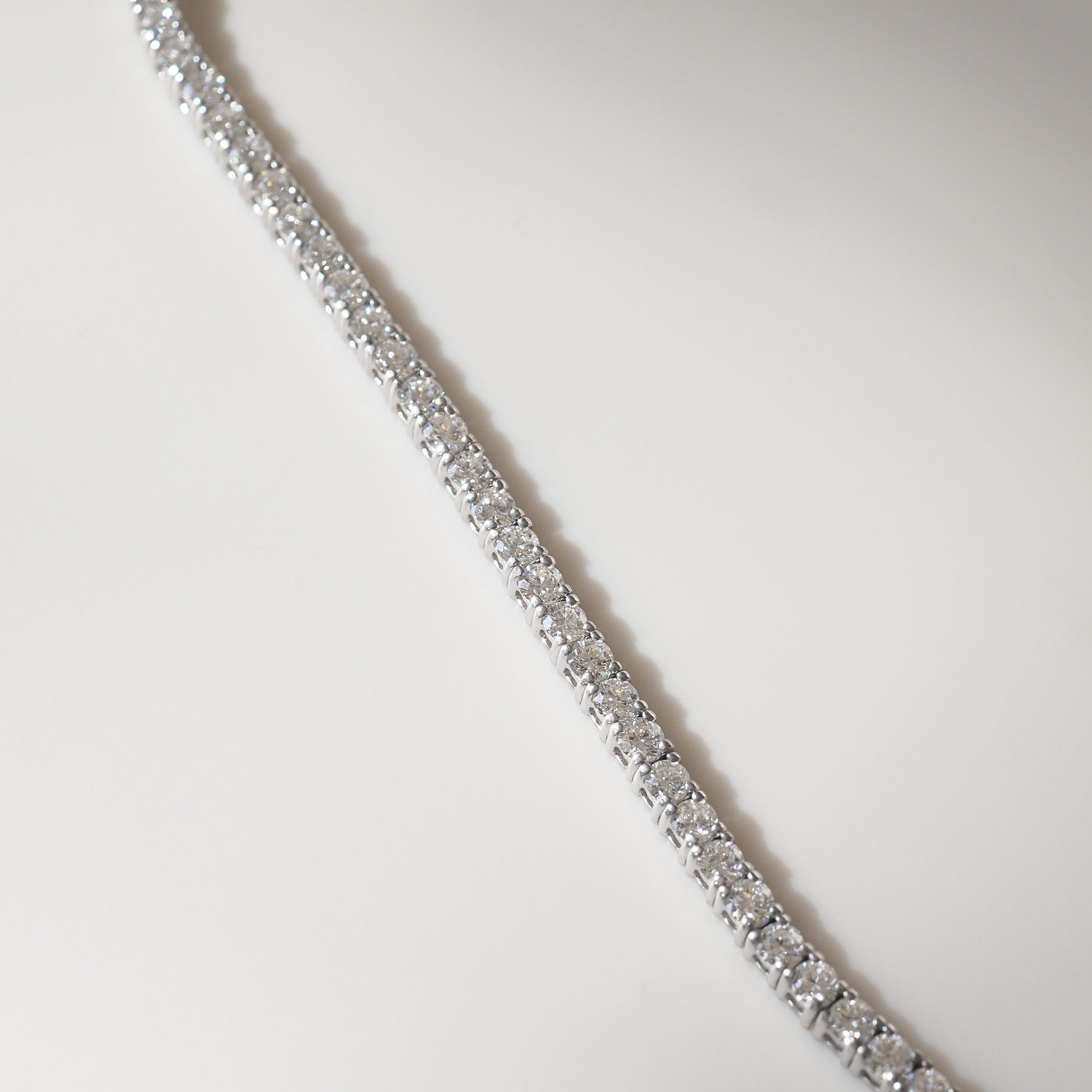 Tennis Necklace | 11ct White Gold Lab Grown Diamond Necklace