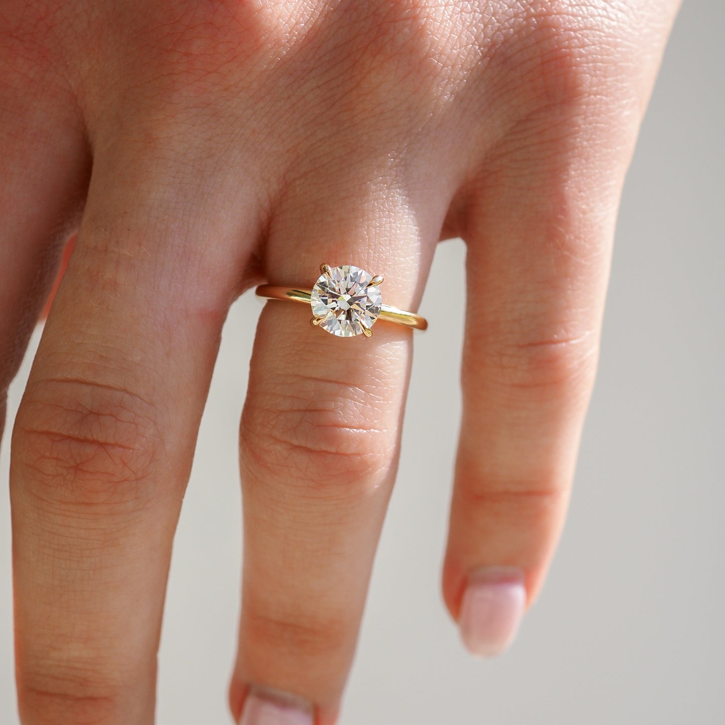 Cleo • Round Diamond Engagement Ring Ready Made – Kate Kole