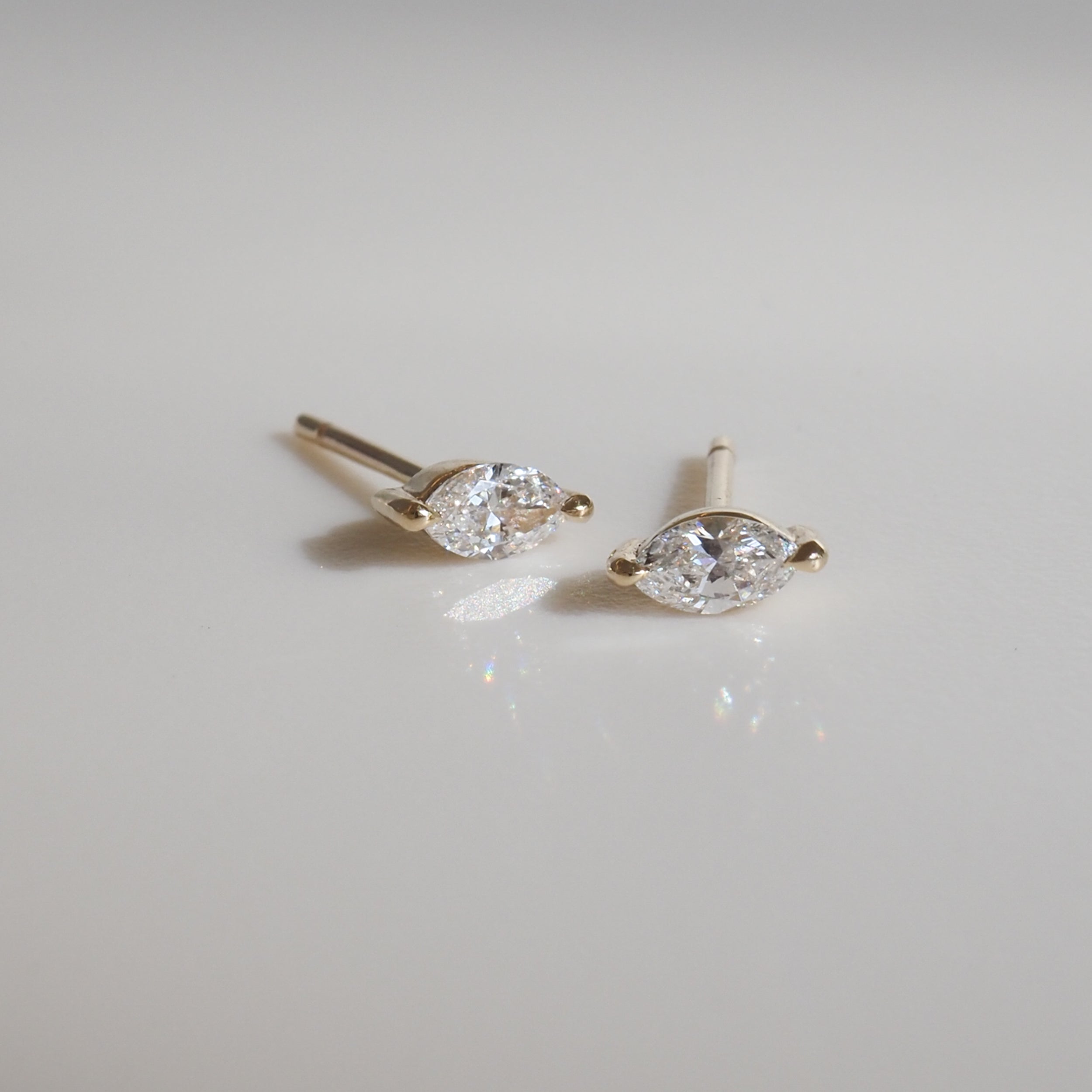 Marquise Diamond Studs