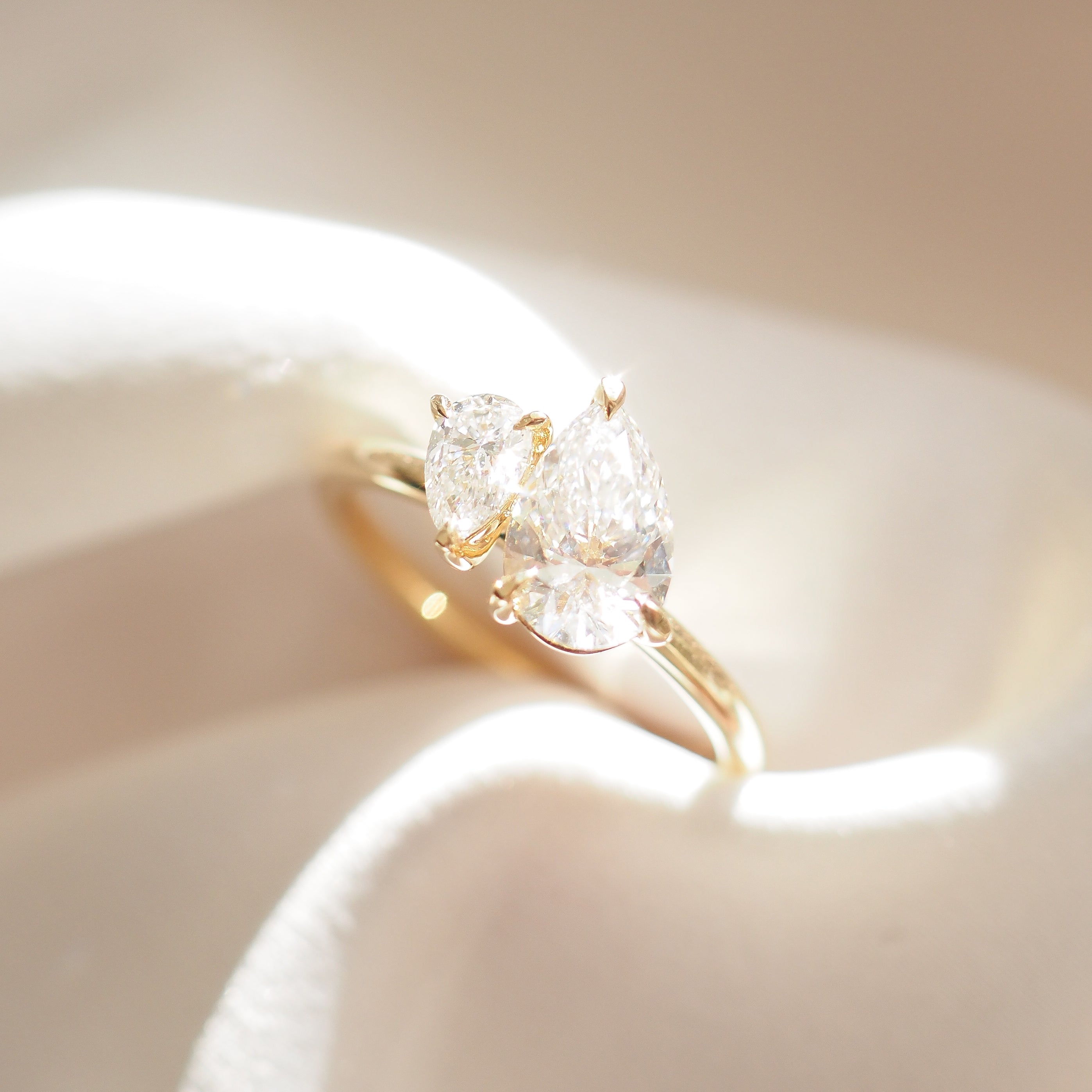 Duet™ | 1.2ct Pear Duet Lab-Grown Diamond Engagement Ring