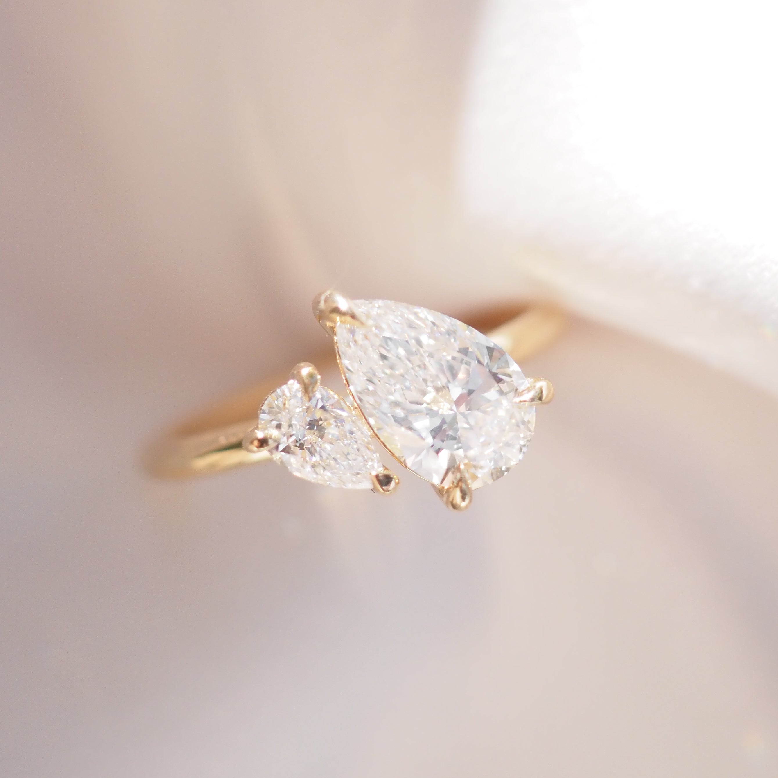 Duet™ | 1.5ct Pear Lab-Grown Diamond Ring