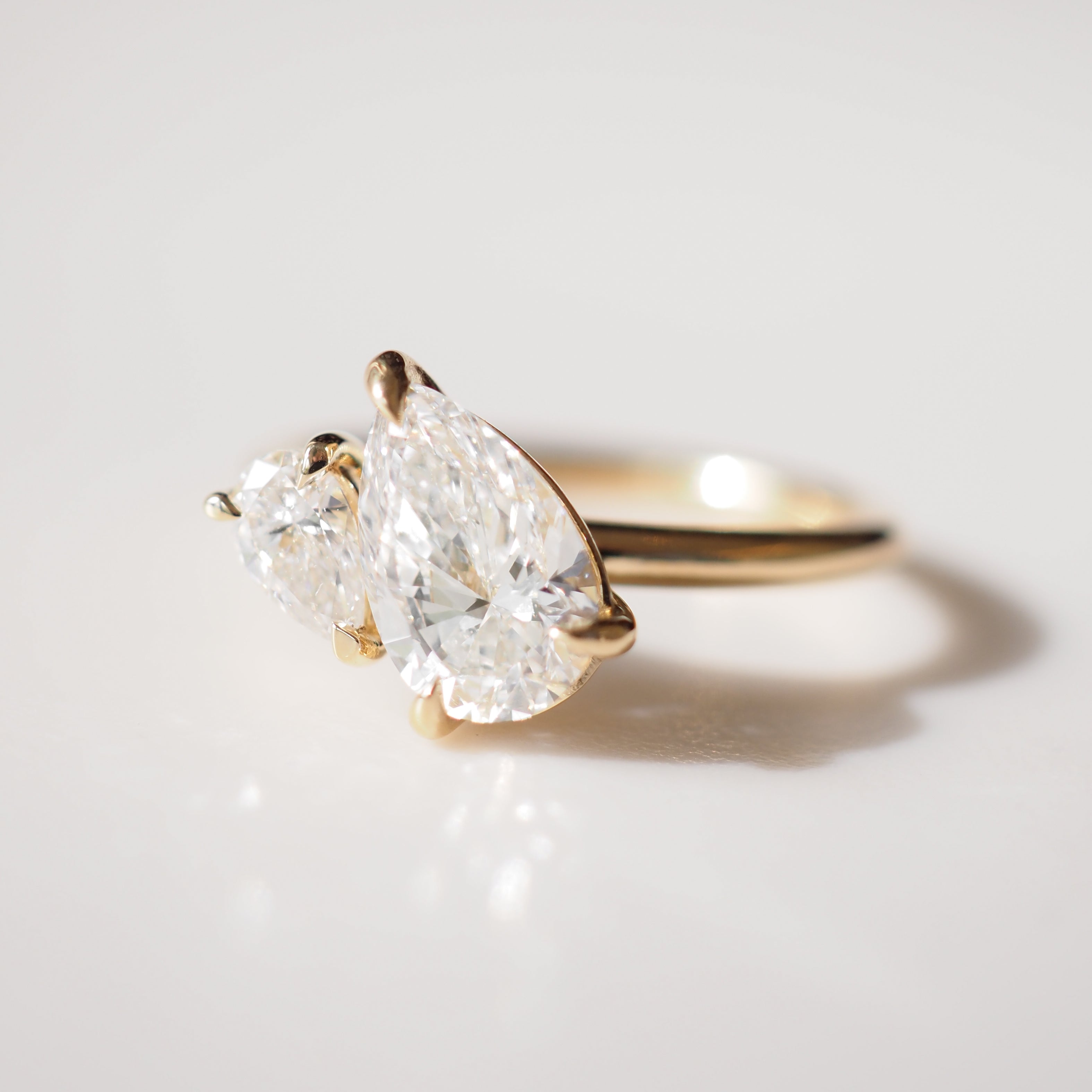Duet | 2ct Pear Duet Lab-Grown Diamond Engagement Ring