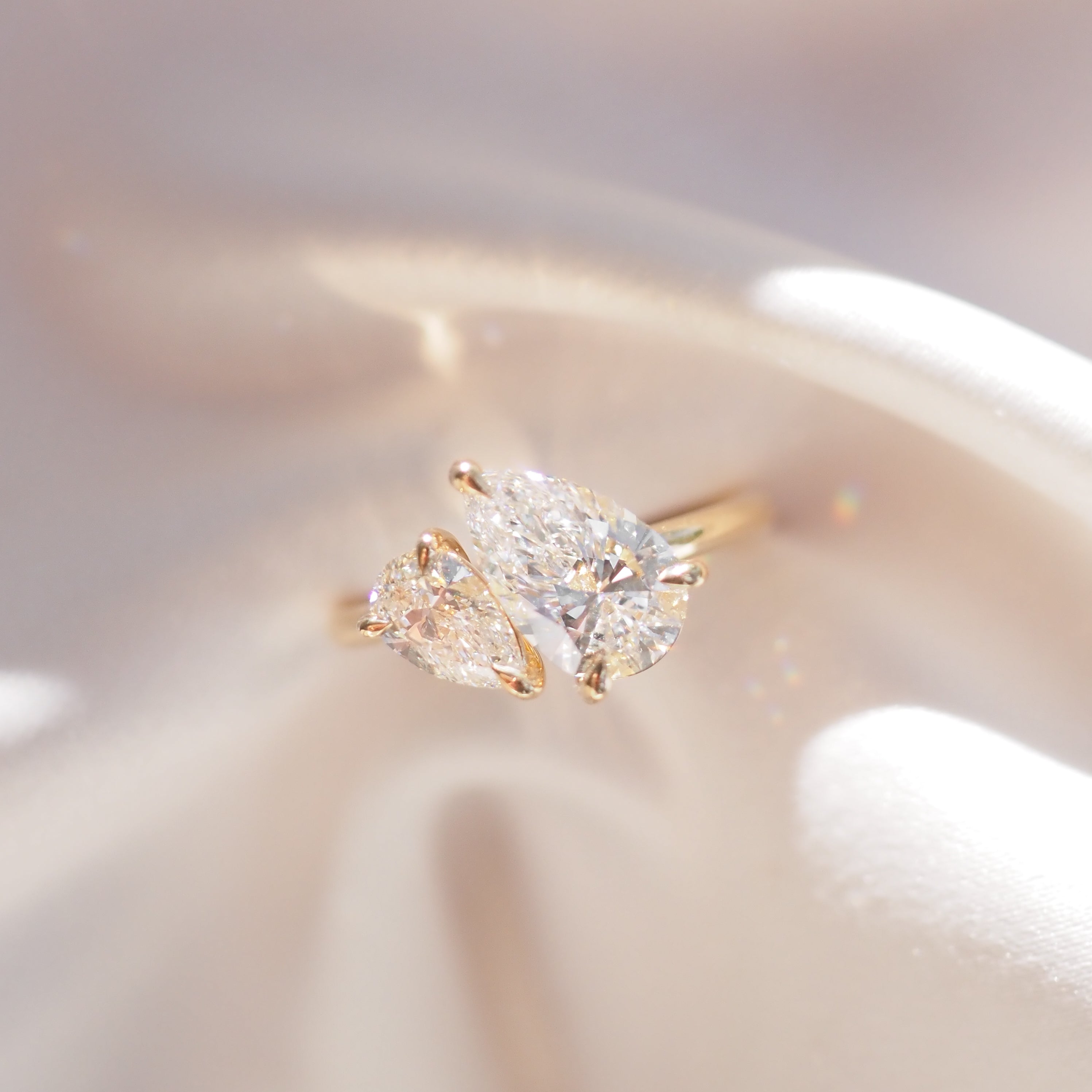 Duet | 2ct Pear Duet Lab-Grown Diamond Engagement Ring