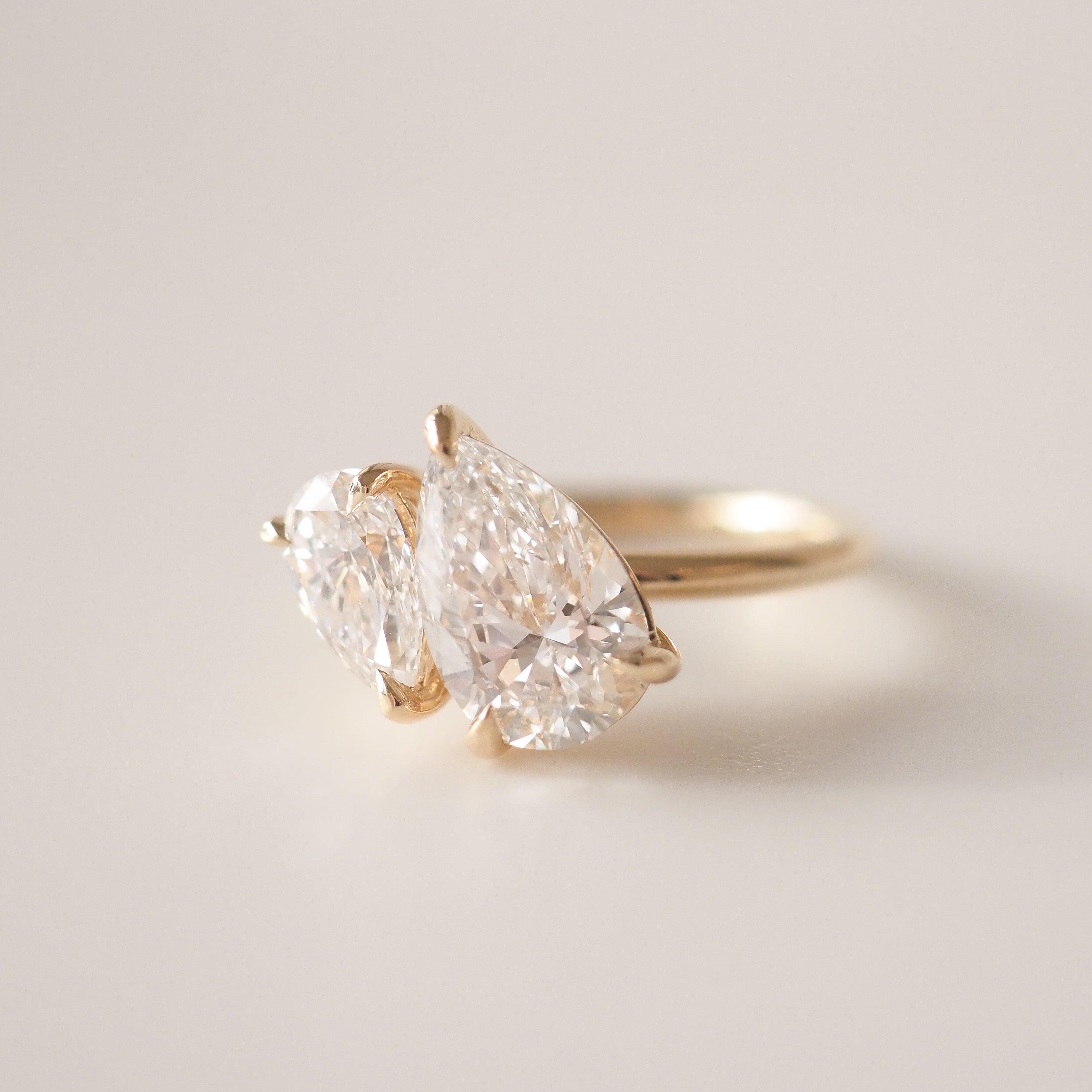 Duet™ | 2.8ct Pear Duet Lab-Grown Diamond Engagement Ring