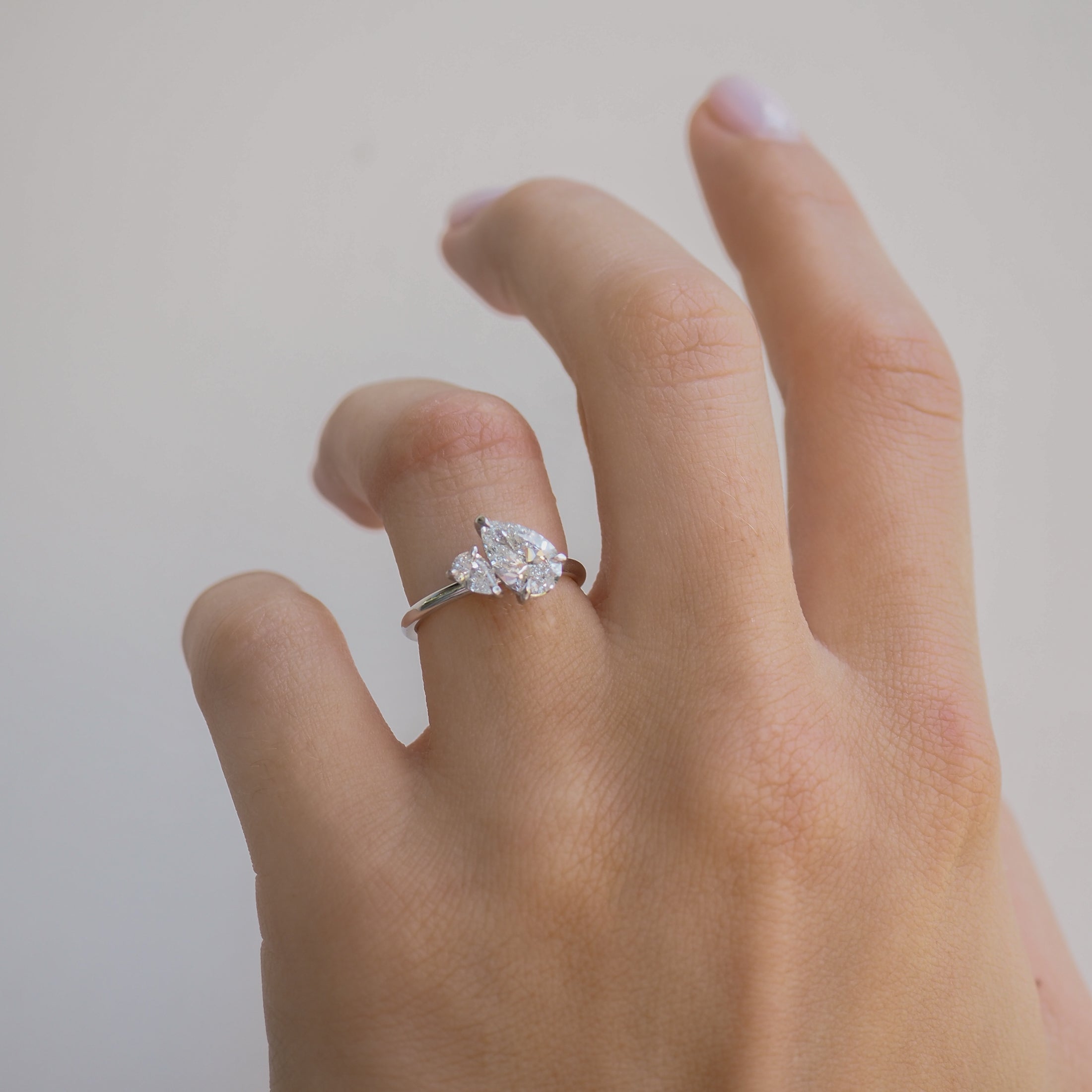Duet™ | 1.5ct Pear Duet Lab-Grown Diamond Engagement Ring
