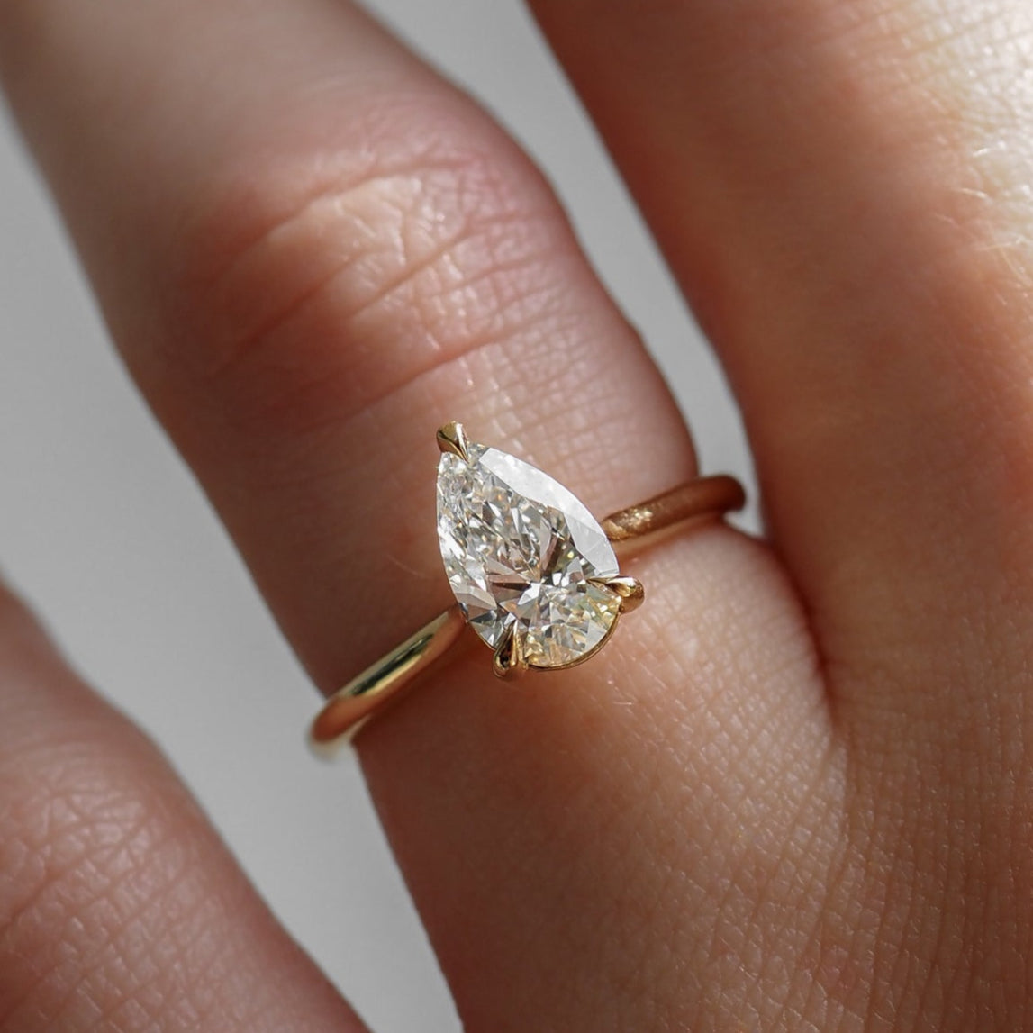 Lyla | 1ct Pear Solitaire Lab-Grown Diamond Engagement Ring