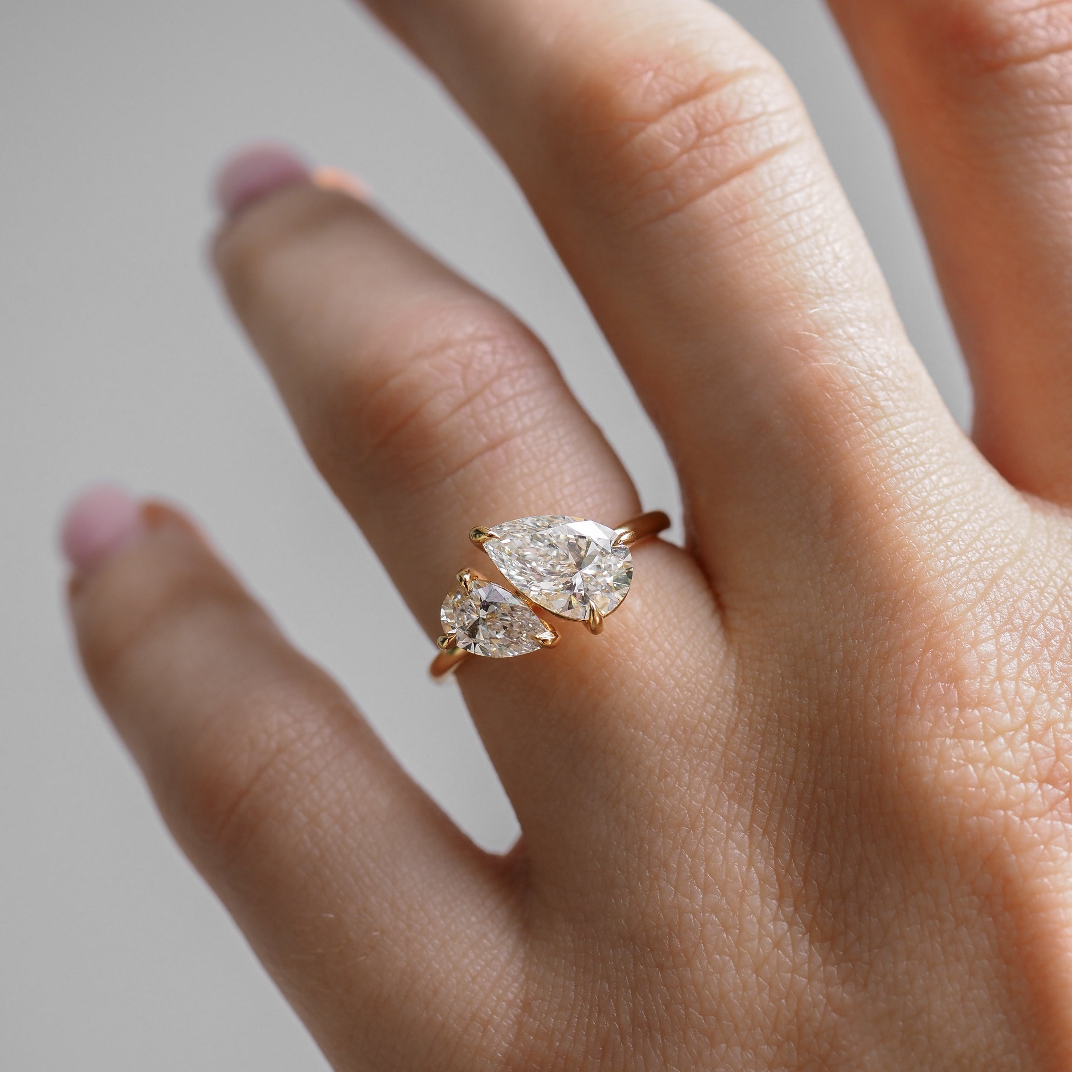 Duet™ | Pear Duet Lab-Grown Diamond Engagement Ring