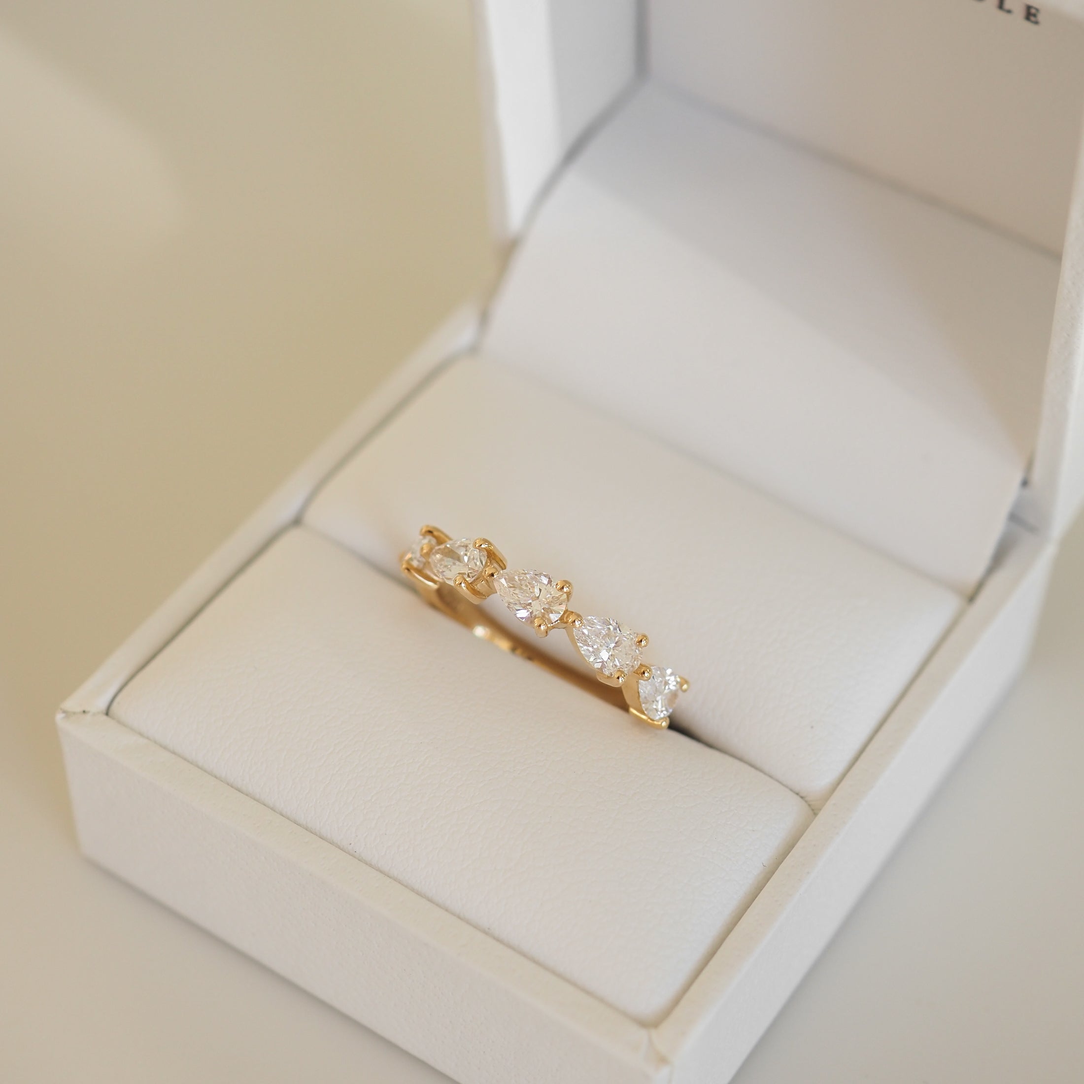 Ellery Ring | Archive Pear Wedding Ring
