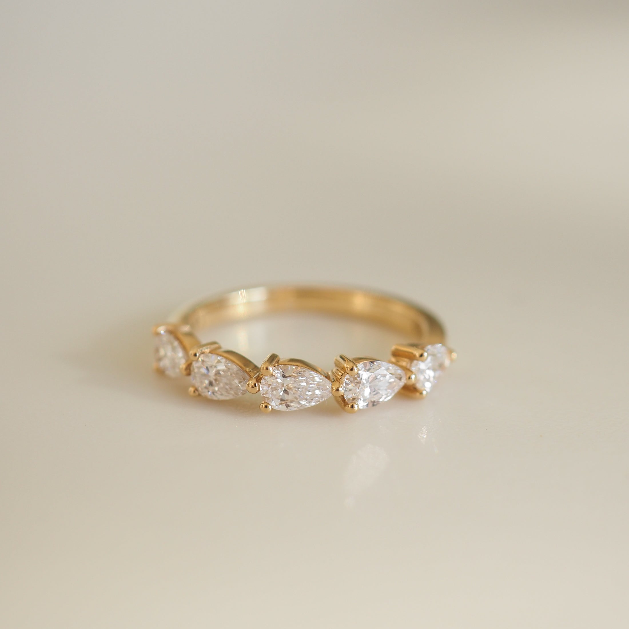 Ellery Ring | Archive Pear Wedding Ring