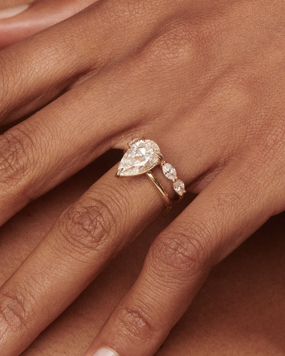 3ct Lyla paired with Chloe