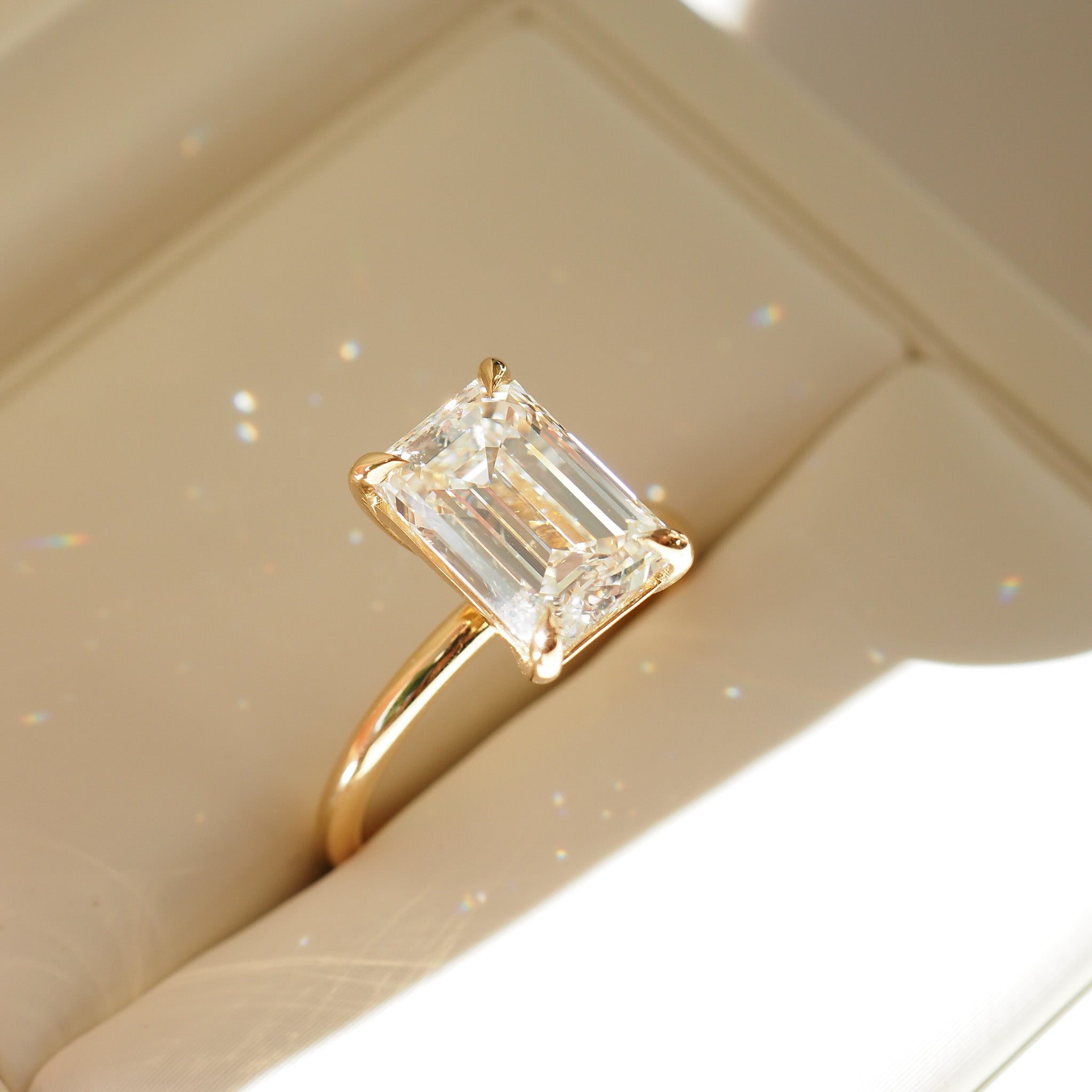 Eva | 3ct Emerald Lab-Grown Diamond Ring