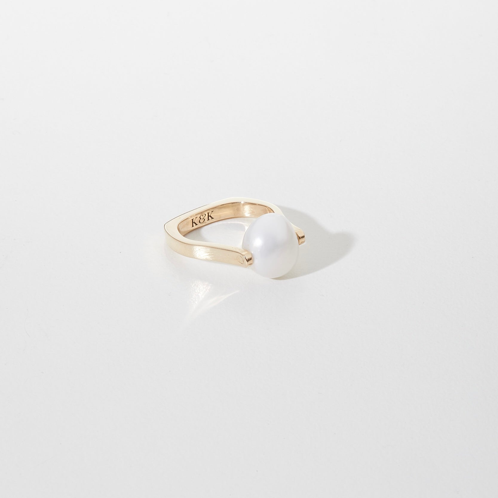 Baroque Pearl Ring | Freshwater Pearl Set Ring