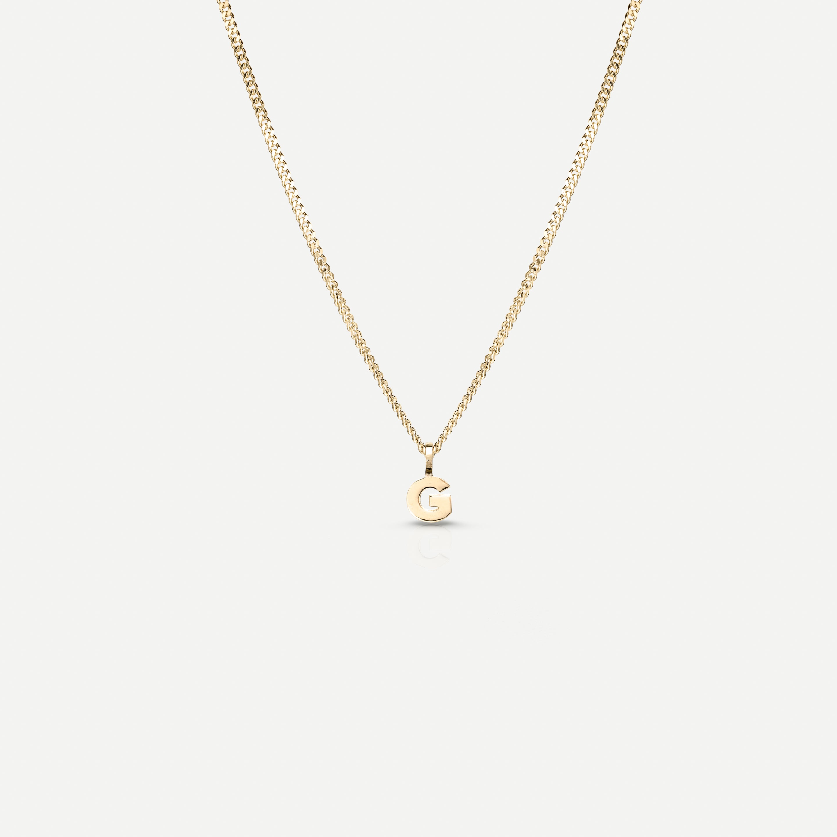 Tiny Letter Dangle Necklace