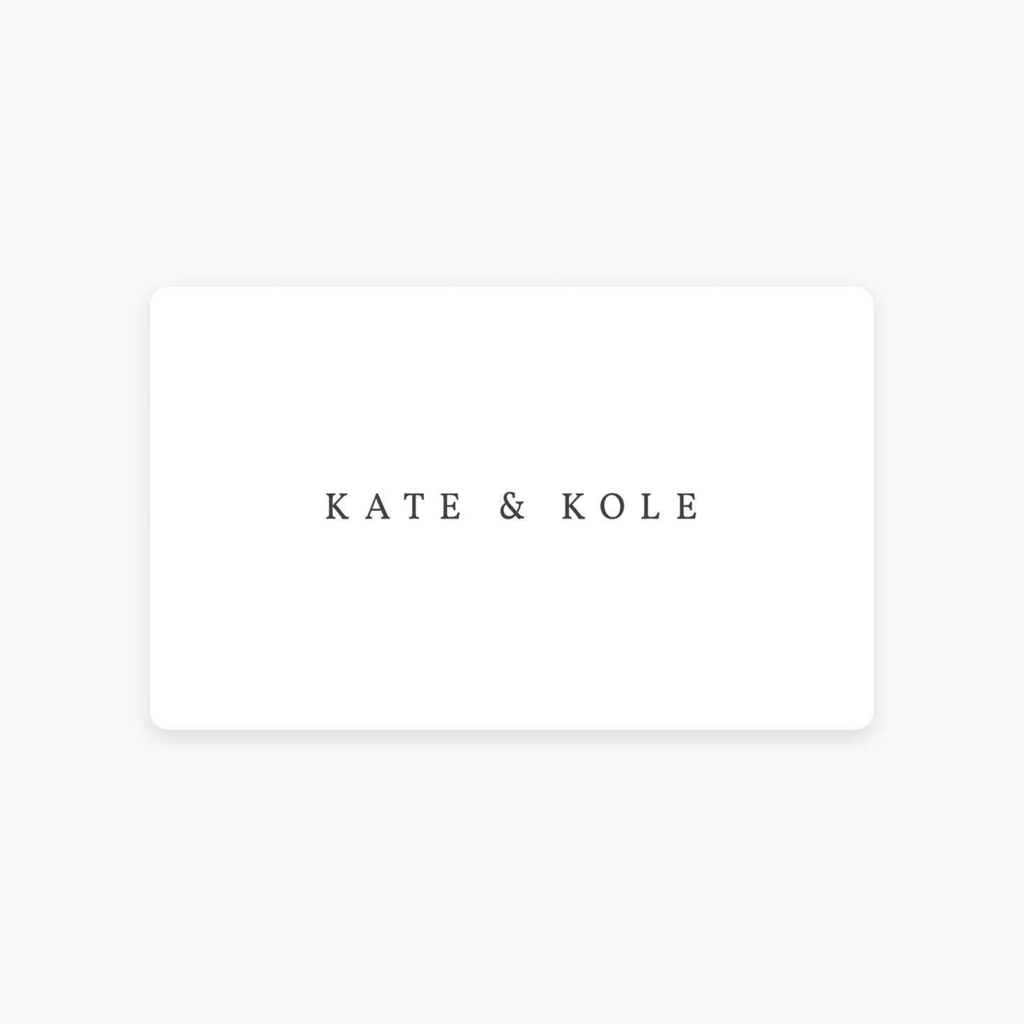 Minimalist Kate & Kole logo on a white background, representing high-end Australian jewellery design.