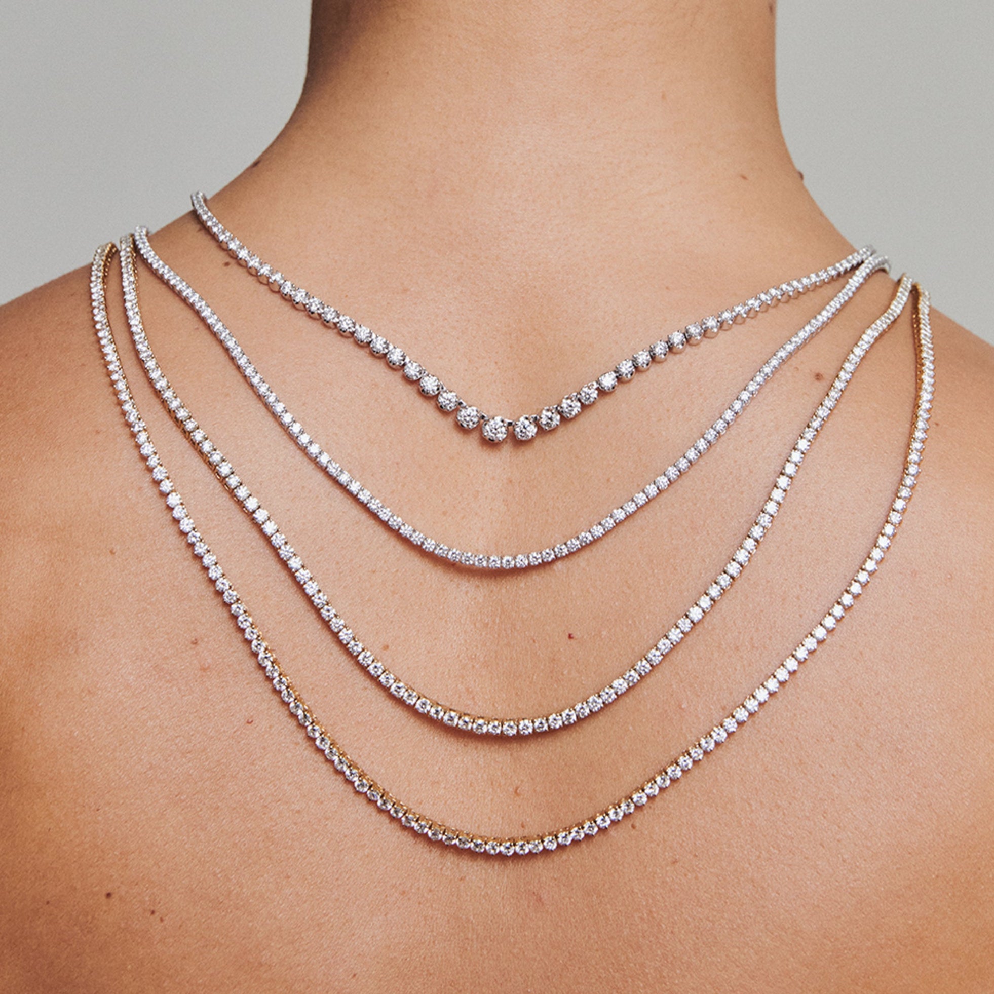 Tennis Necklace | Round Lab-Grown Diamond Necklace