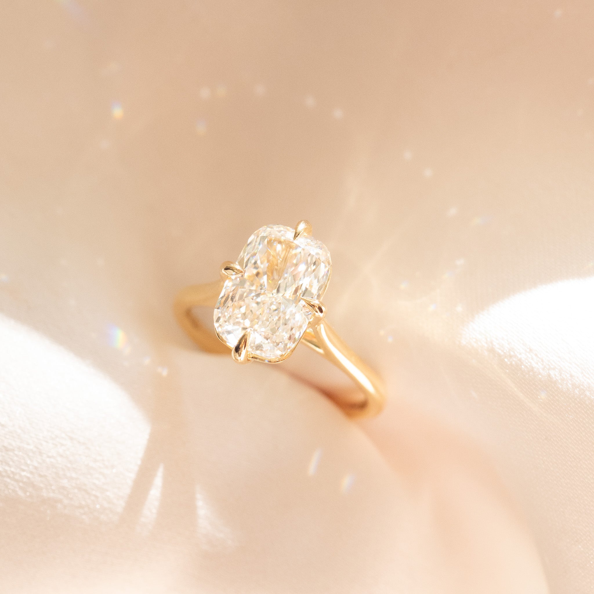 Kali | 3ct Elongated Cushion Lab-Grown Diamond Ring