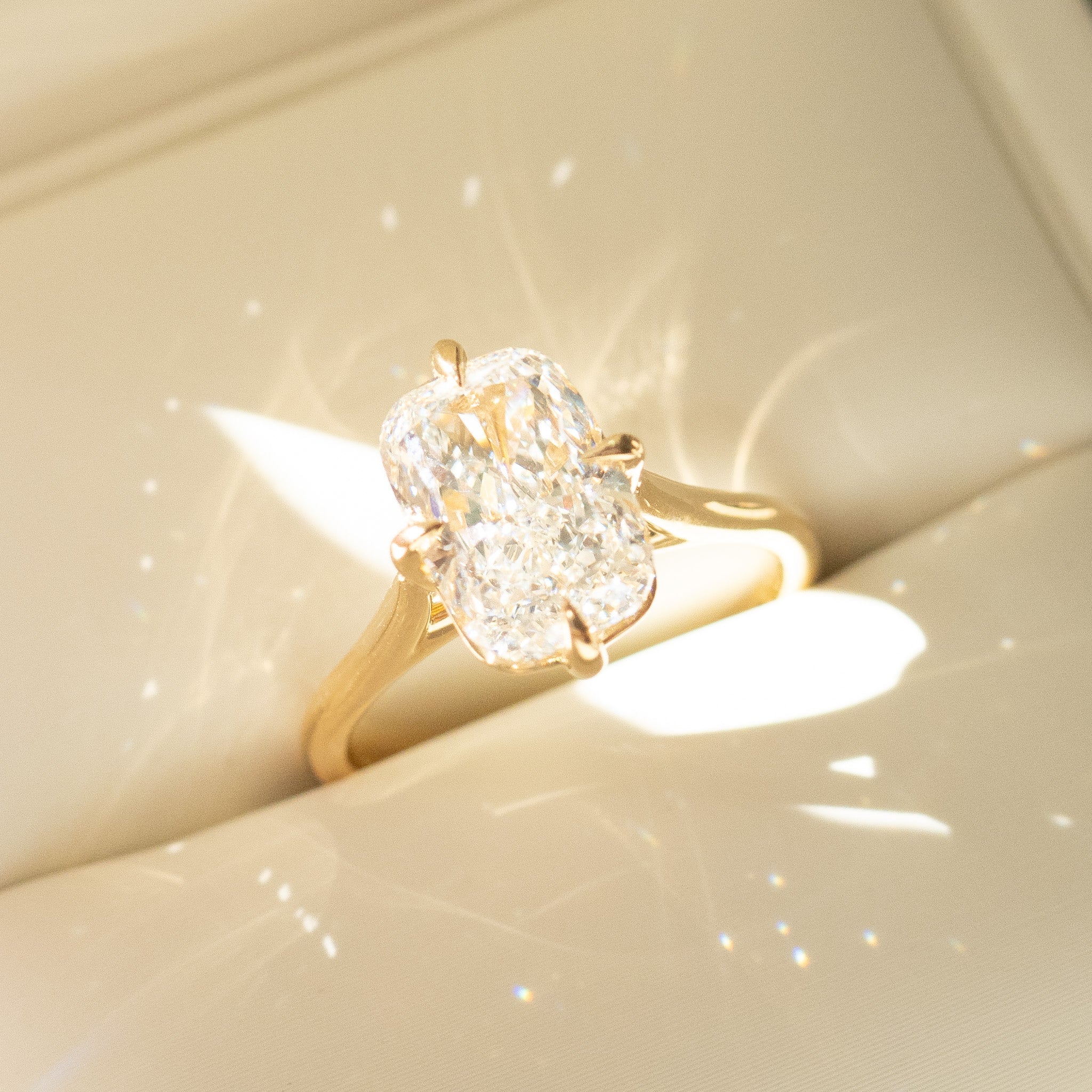 Kali | 3ct Elongated Cushion Lab-Grown Diamond Ring