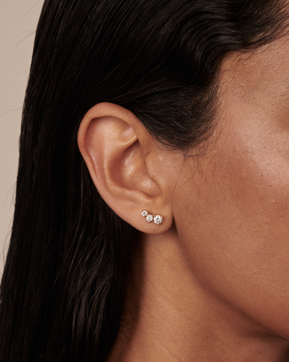 Graduating Studs | Round Lab-Grown Diamond Earrings