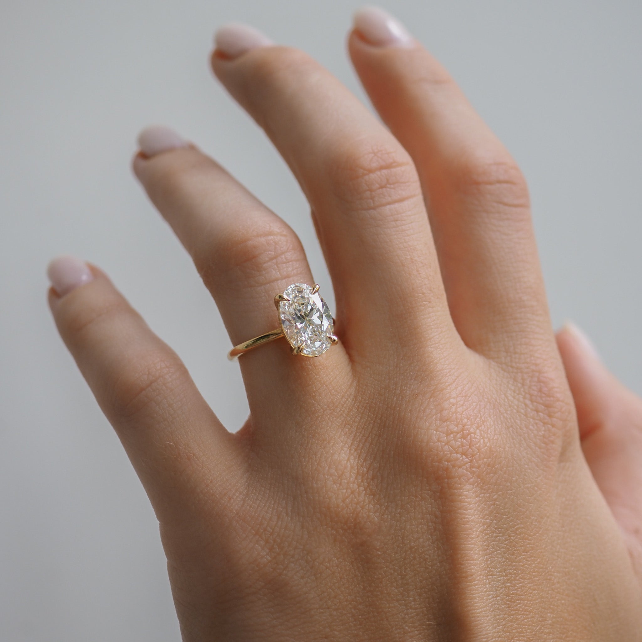 Clara | 3.5ct Oval Solitaire Lab-Grown Diamond Engagement Ring