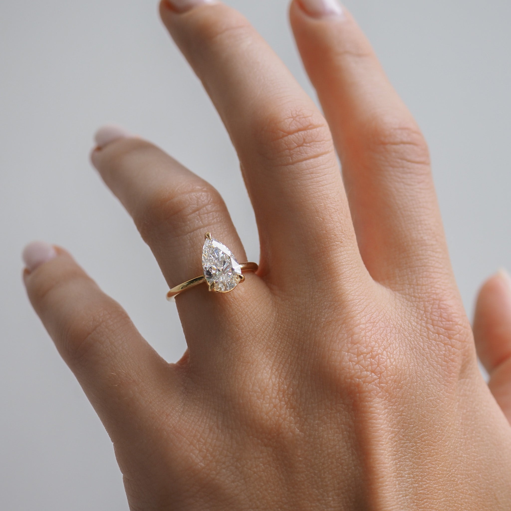 Lyla | 2ct Pear Solitaire Lab-Grown Diamond Engagement Ring