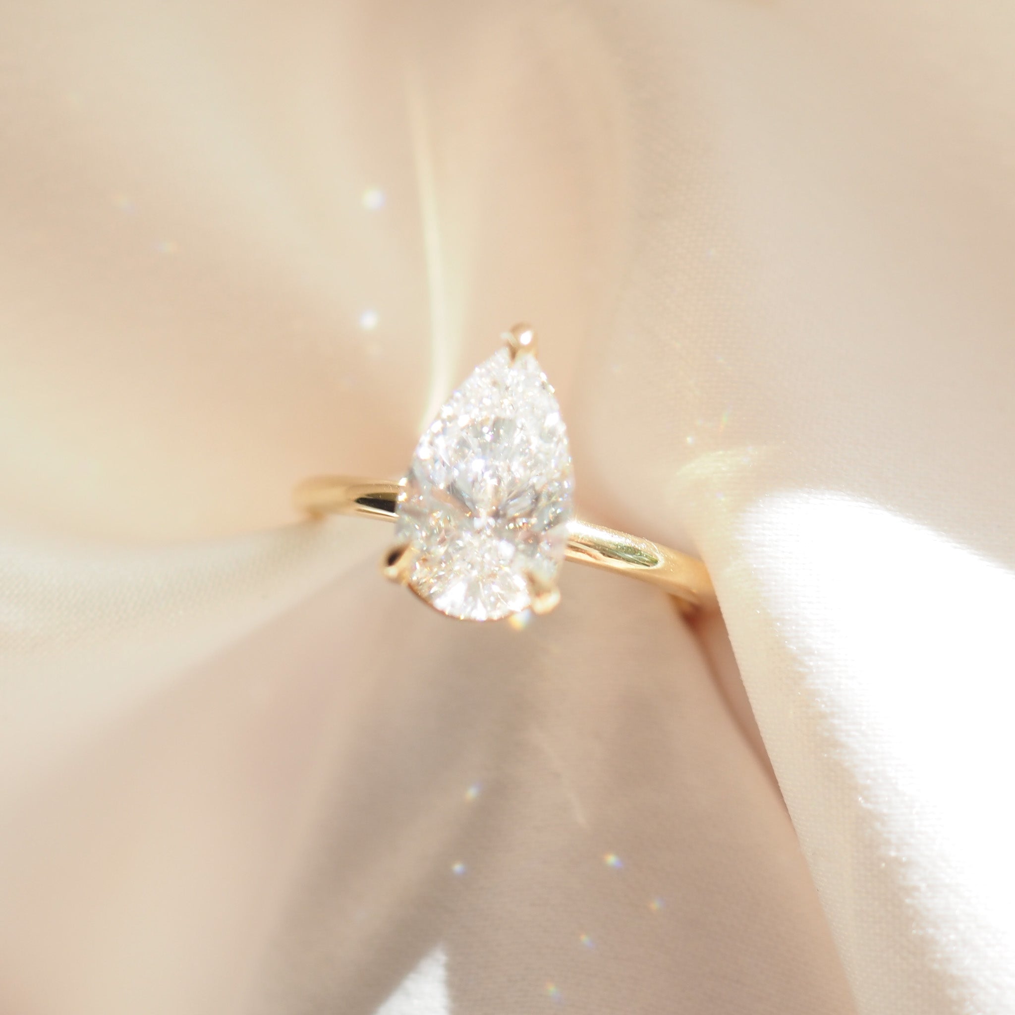 Lyla | 2ct Pear Solitaire Lab-Grown Diamond Engagement Ring