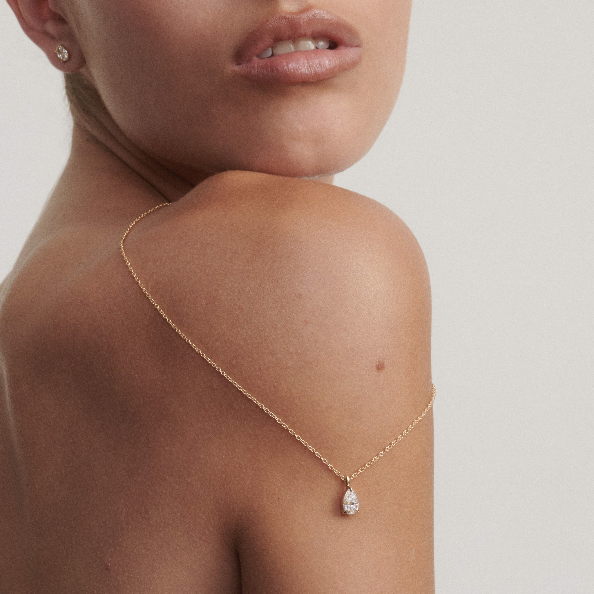 Lyla Pendant | Pear Lab-Grown Diamond Necklace