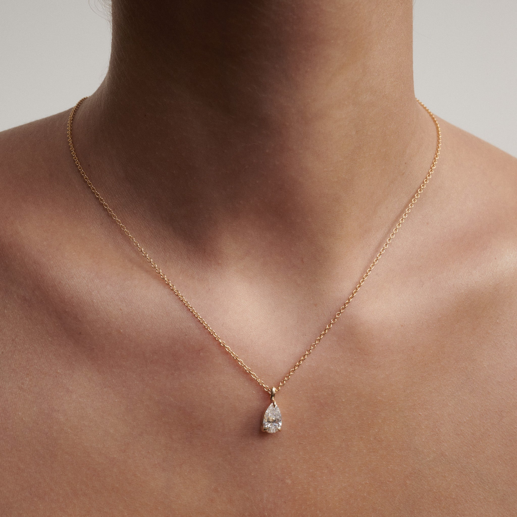 Lyla Pendant | Pear Lab-Grown Diamond Necklace