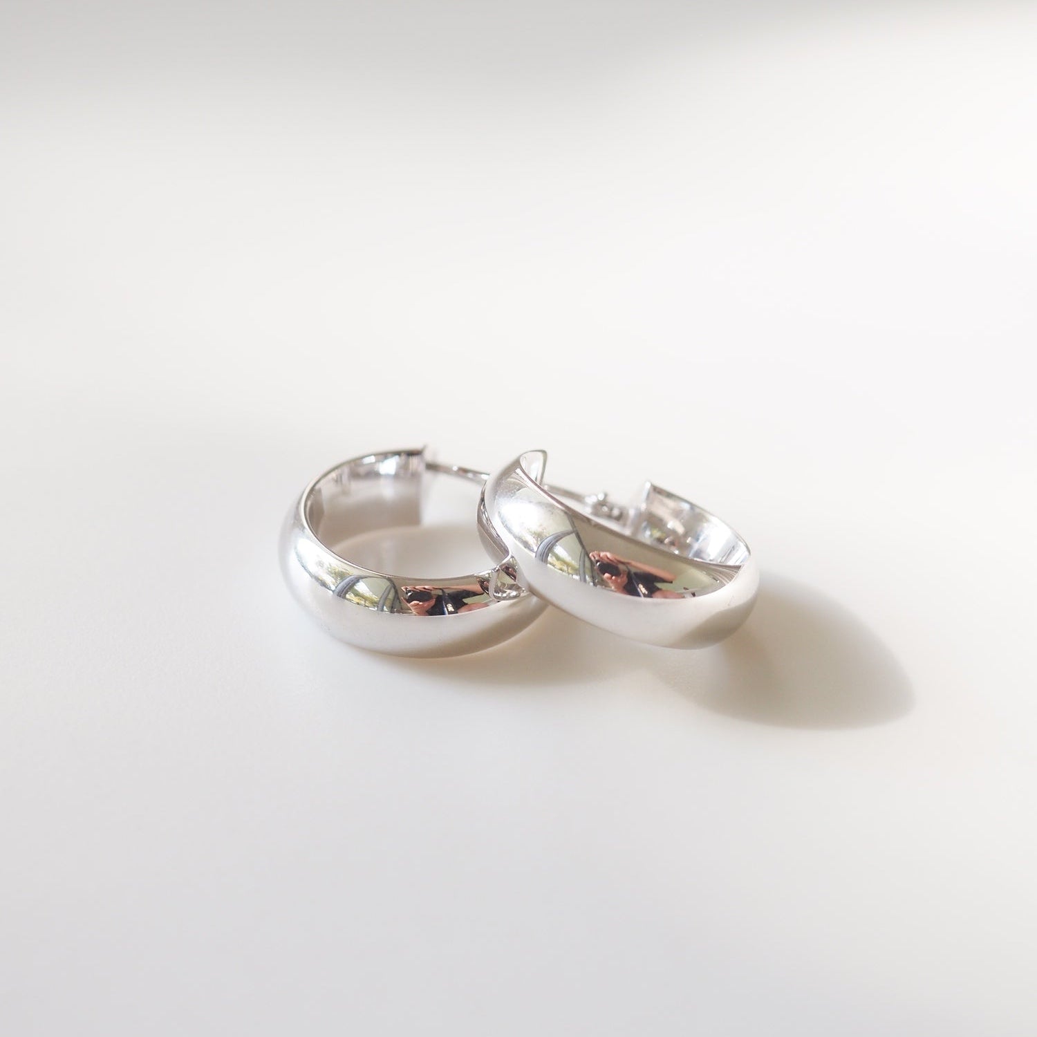 Wide Hoops | Archive Lightweight Gold Earrings