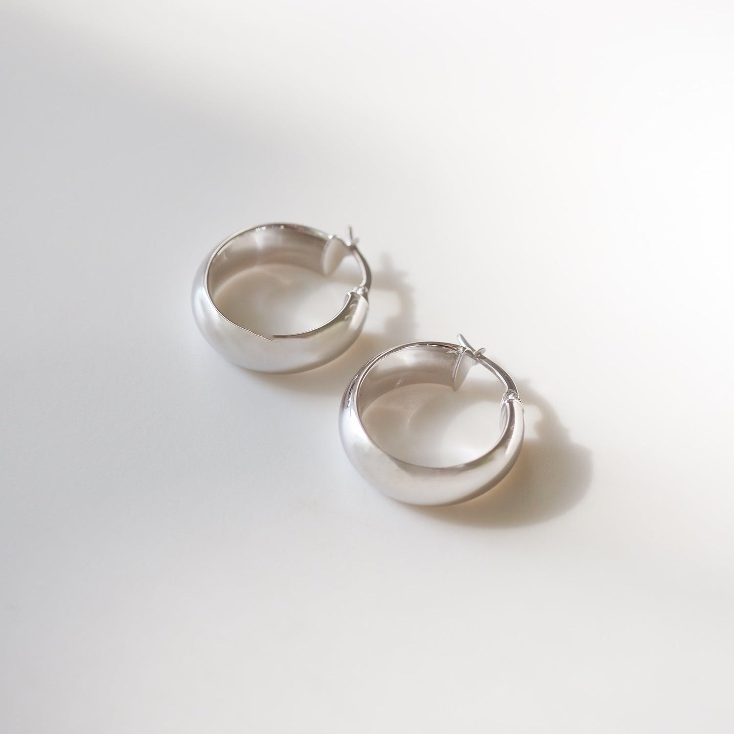 Wide Hoops | Archive Lightweight Gold Earrings