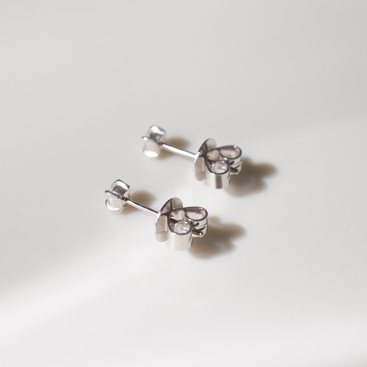 Tiny Oval Diamond Studs | Archive Studs