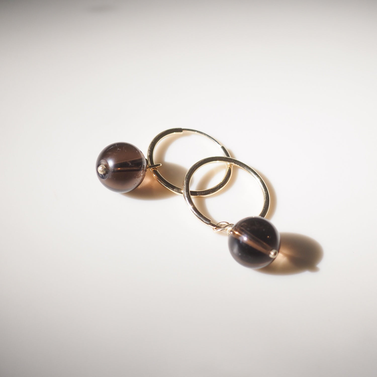 Medium Quartz Hoops | Archive Earrings